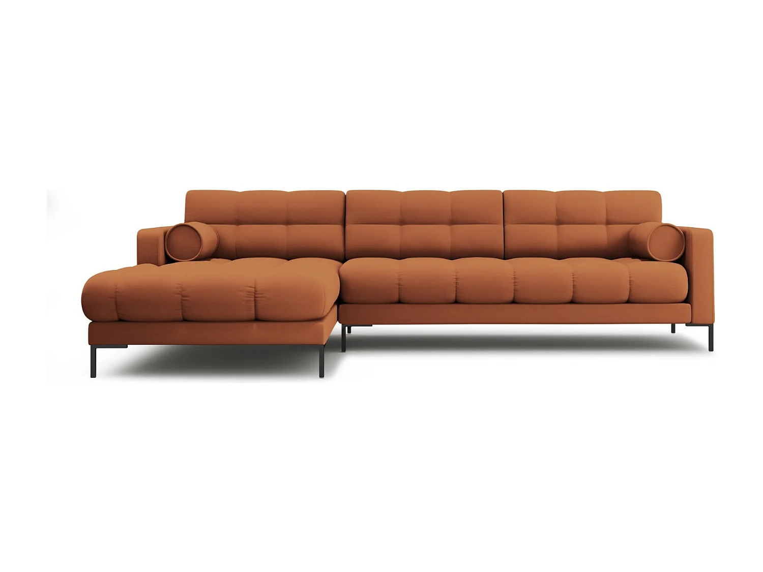 Cosmopolitan Design - Narożnik lewy, "Bali" 5 miejsc tkanina strukturalna, cegła - 293x185x75cm 3745153 - obrazek 1