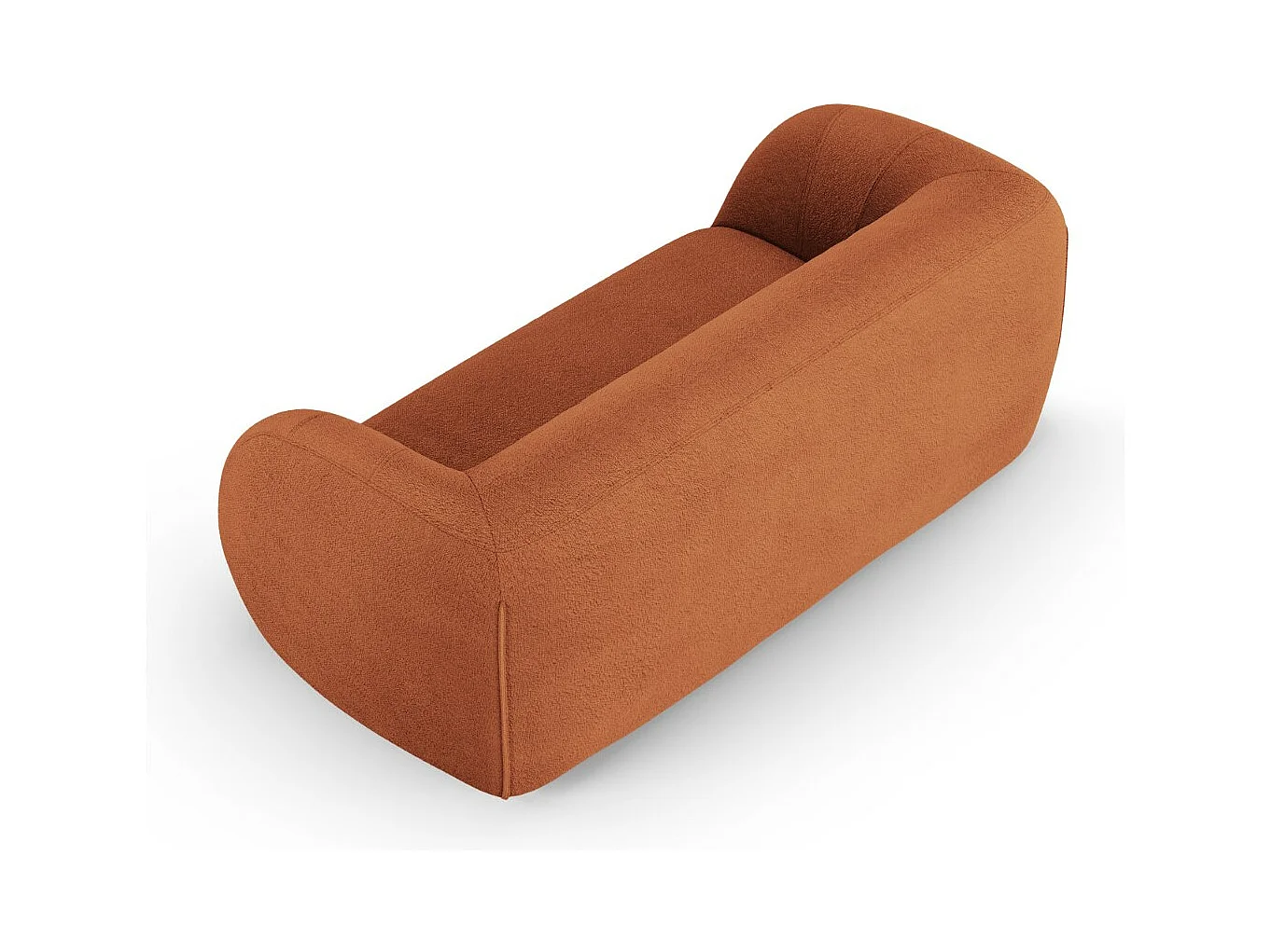Cosmopolitan Design - Sofa, "Essen" 2 miejsca boucle, brązowy - 210x95x86cm 3745167 - obrazek 1