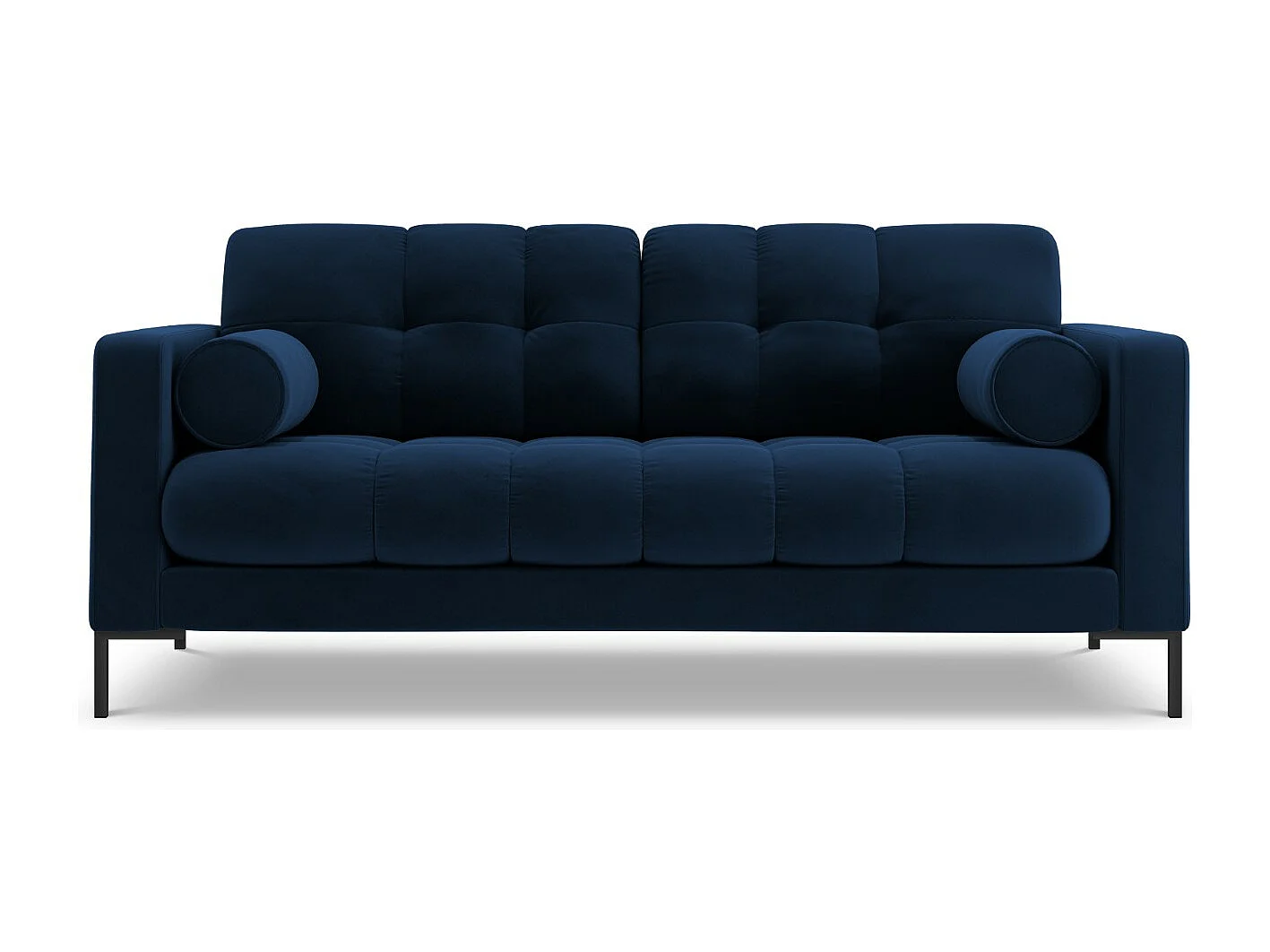 Cosmopolitan Design - Sofa, "Bali" 2 miejsca welur, błękit królewski - 152x92x75cm 3745192 - obrazek 1