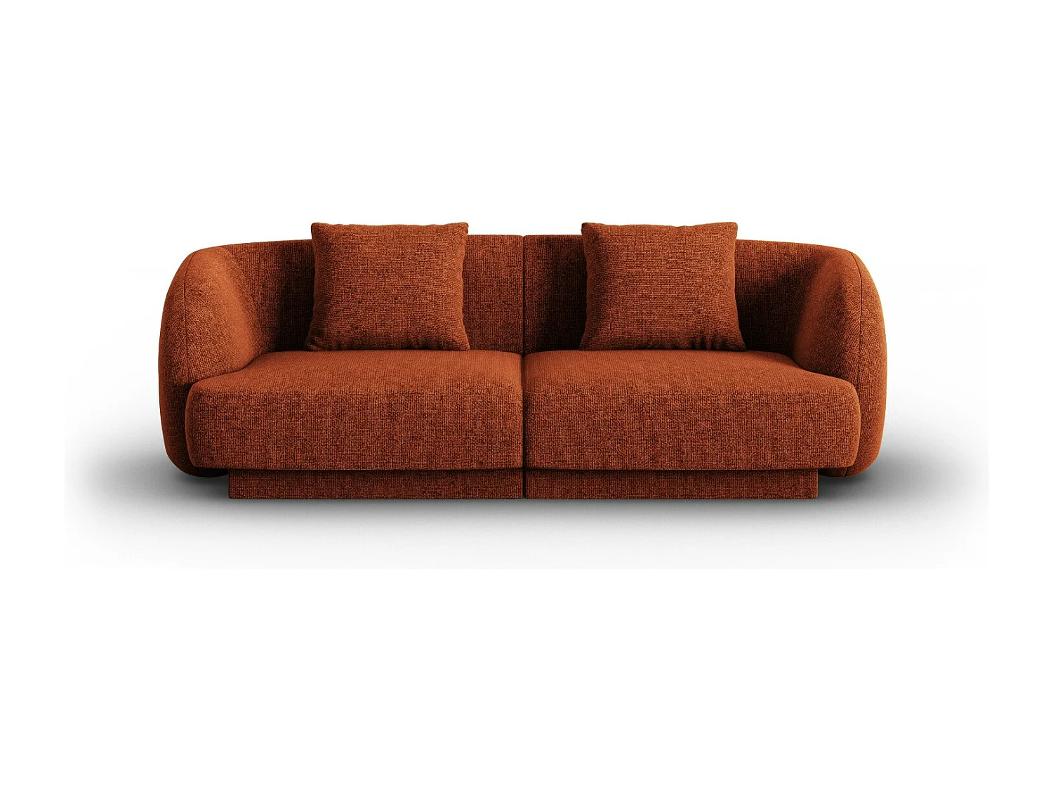 Cosmopolitan Design - Sofa, "Tulum" 2 miejsca szenil, terakota - 180x90x70cm 3745215 - obrazek 1