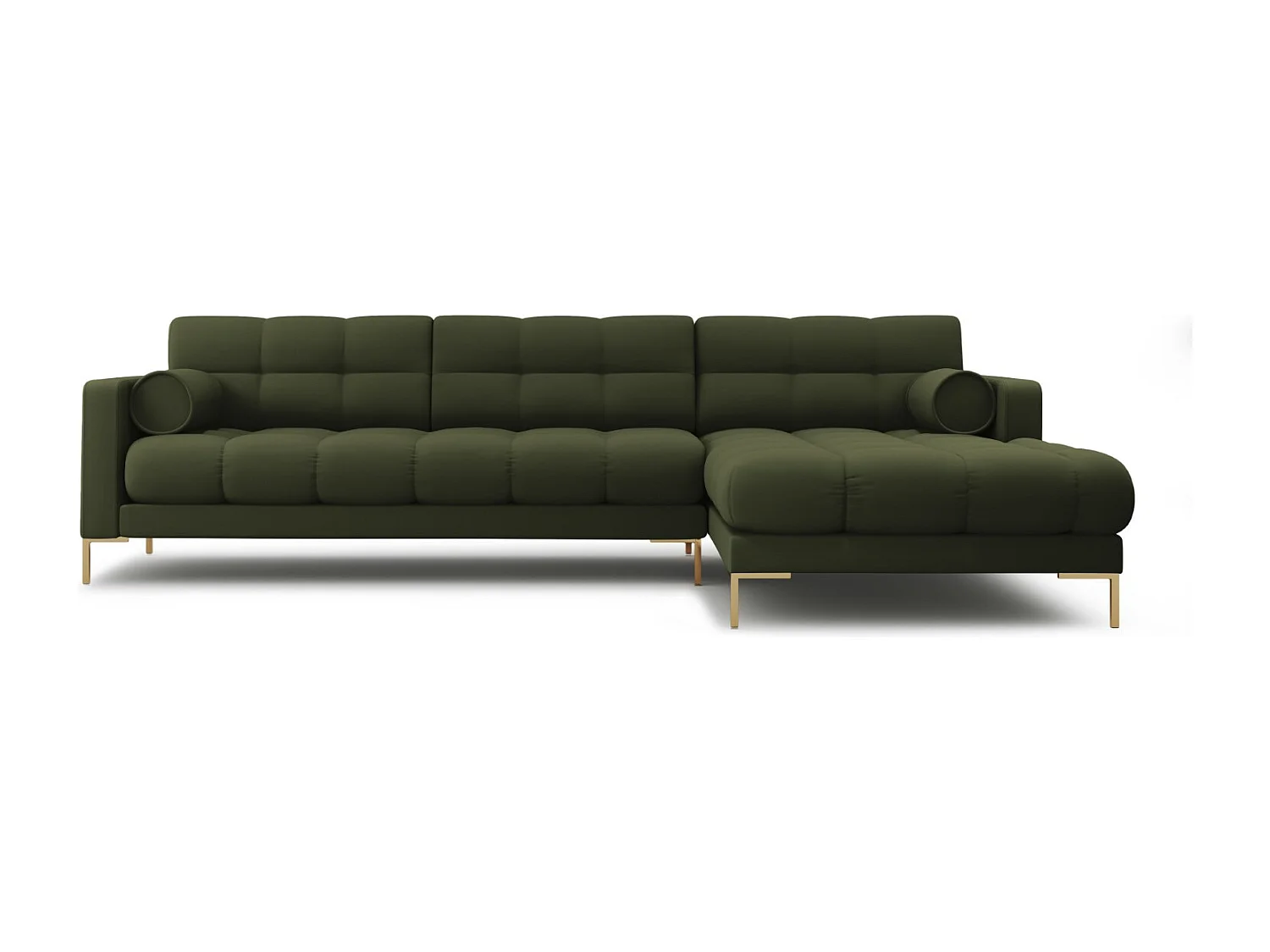 Cosmopolitan Design - Narożnik prawy, "Bali" 5 miejsc tkanina strukturalna, zielony - 293x185x75cm 3745219 - obrazek 1