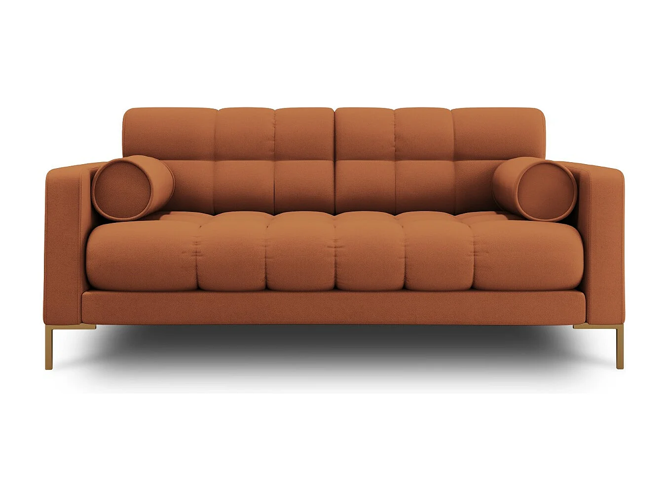 Cosmopolitan Design - Sofa, "Bali" 2 miejsca tkanina strukturalna, cegła - 152x92x75cm 3745259 - obrazek 1
