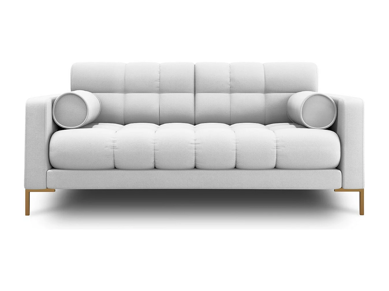 Cosmopolitan Design - Sofa, "Bali" 2 miejsca tkanina strukturalna, szary jasny - 152x92x75cm 3745324 - obrazek 1