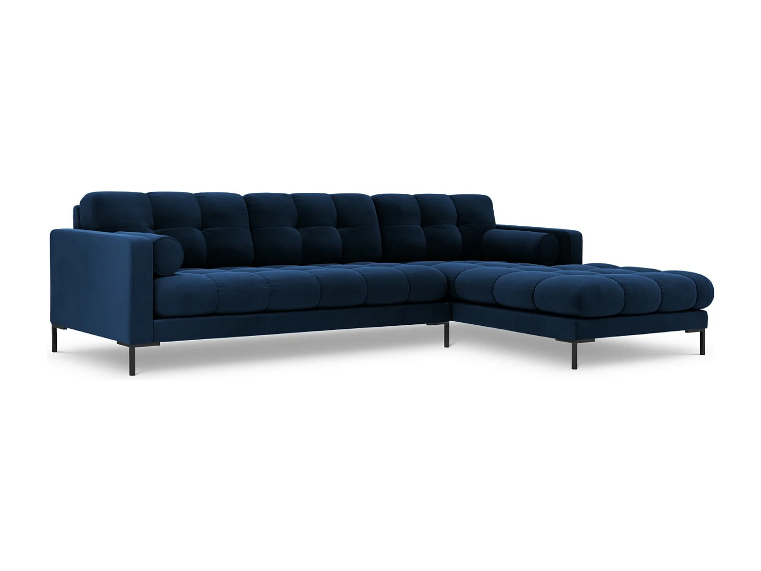 Cosmopolitan Design - Narożnik prawy, "Bali" 5 miejsc welur, błękit królewski - 293x185x75cm 3745399 - obrazek 1