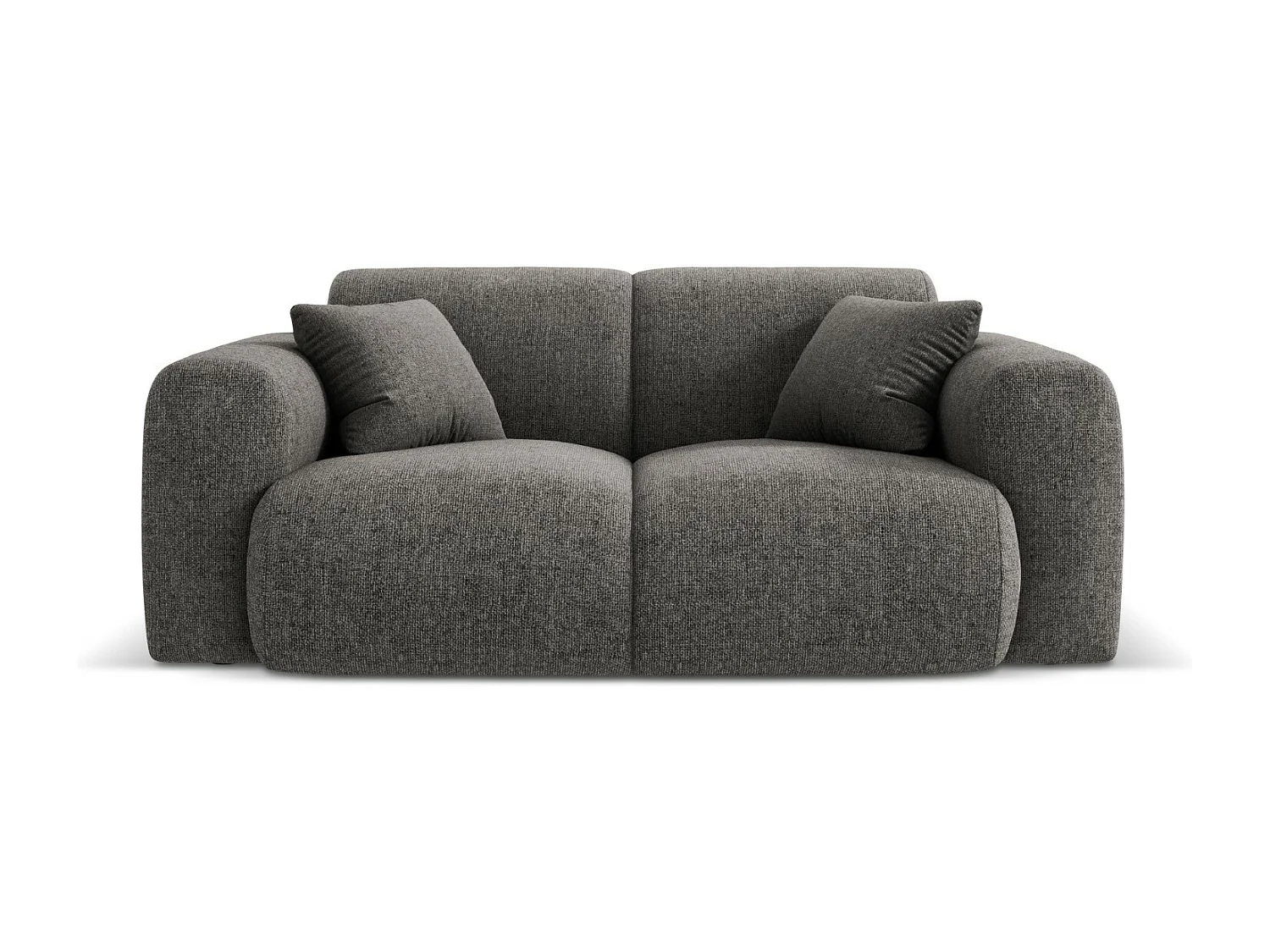 Cosmopolitan Design - Sofa, "Nolio" 2 miejsca szenil, szary - 170x95x72cm 3745406 - obrazek 1