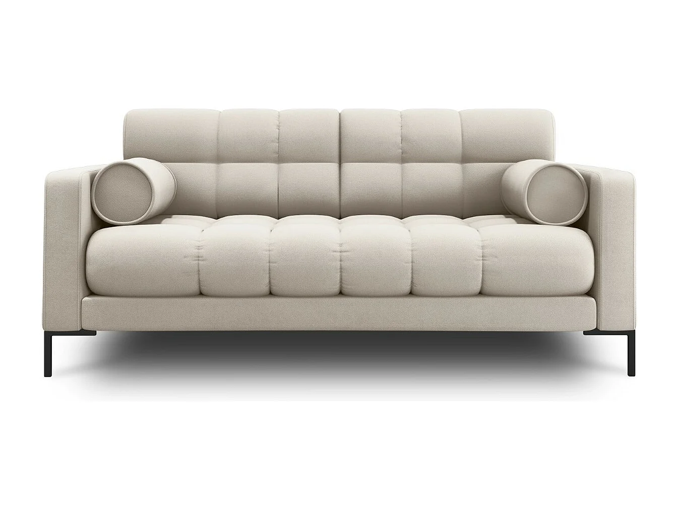 Cosmopolitan Design - Sofa, "Bali" 2 miejsca tkanina strukturalna, beż - 152x92x75cm 3745576 - obrazek 1