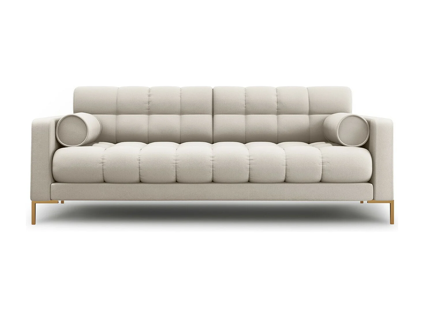 Cosmopolitan Design - Sofa, "Bali" 3 miejsca tkanina strukturalna, beż - 177x92x75cm 3745673 - obrazek 1