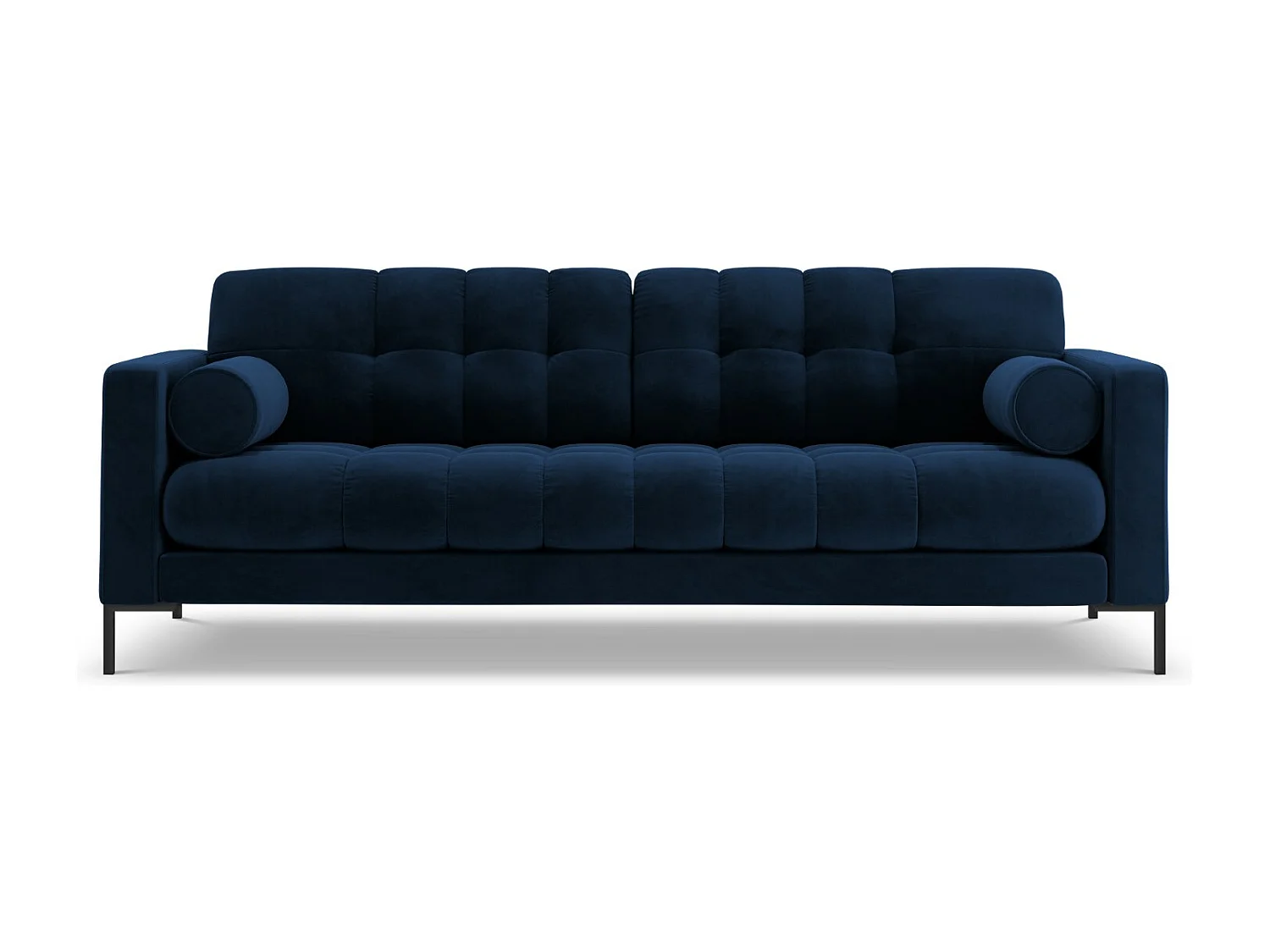 Cosmopolitan Design - Sofa, "Bali" 3 miejsca welur, błękit królewski - 177x92x75cm 3745839 - obrazek 1