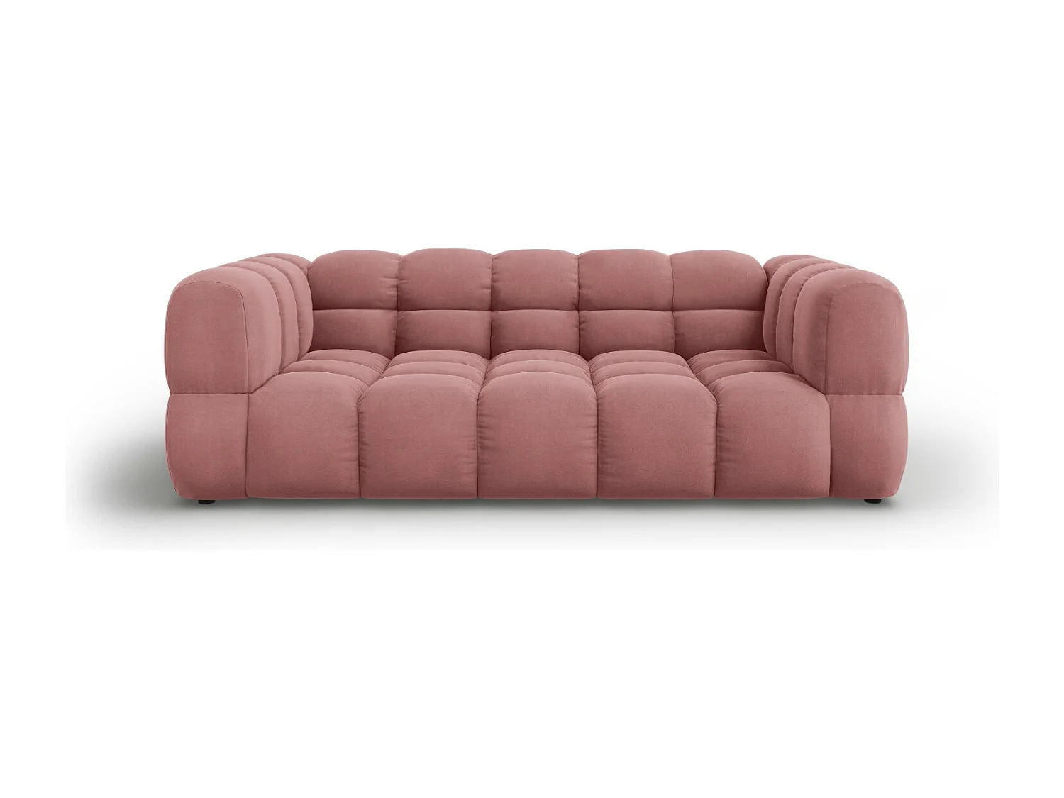 Cosmopolitan Design - Sofa, "Sky" 3 miejsca welur, łosoś - 214x102x75cm 3745893 - obrazek 1
