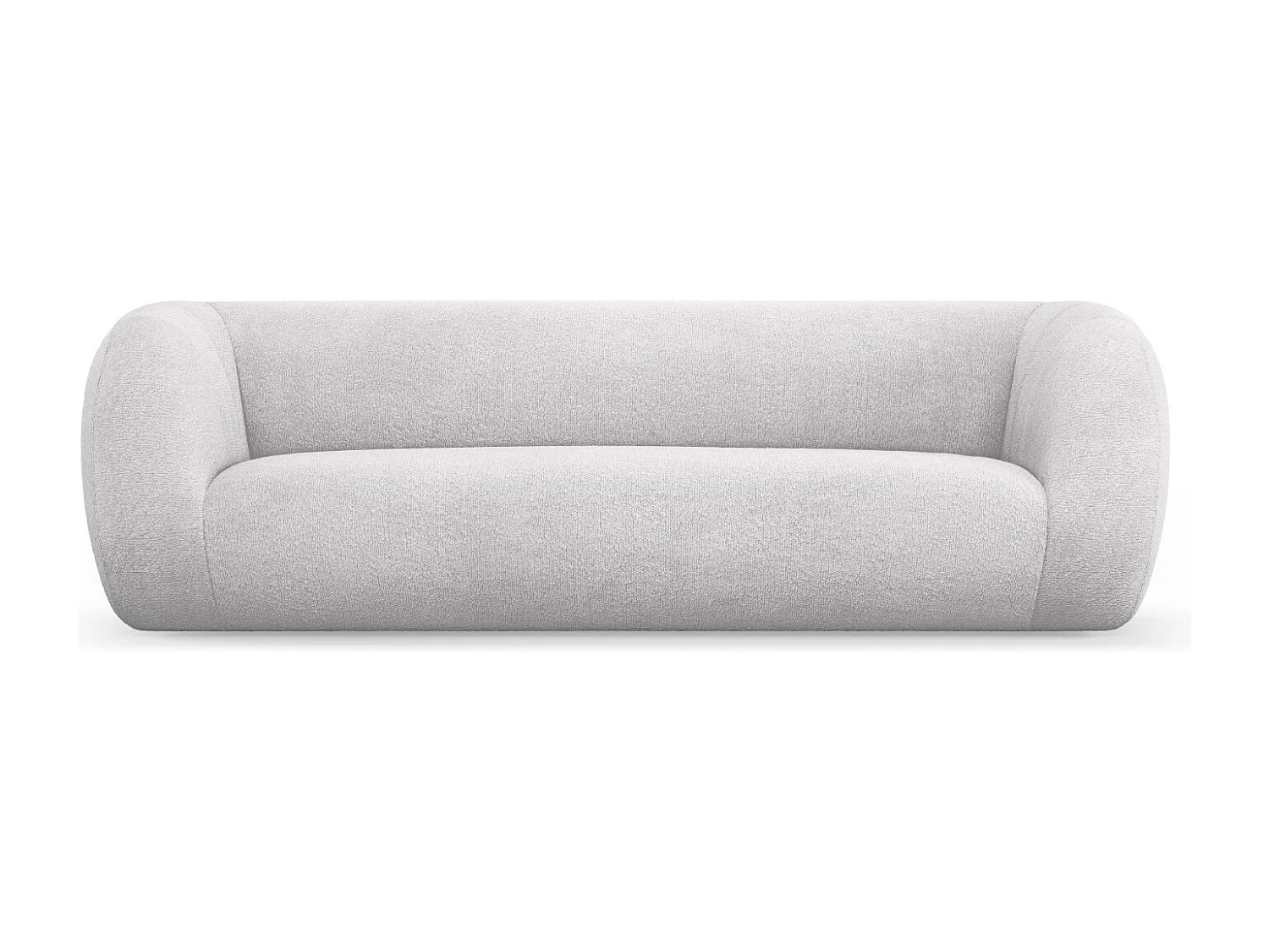 Cosmopolitan Design - Sofa, "Essen" 3 miejsca boucle, szary jasny - 230x95x86cm 3745889 - obrazek 1