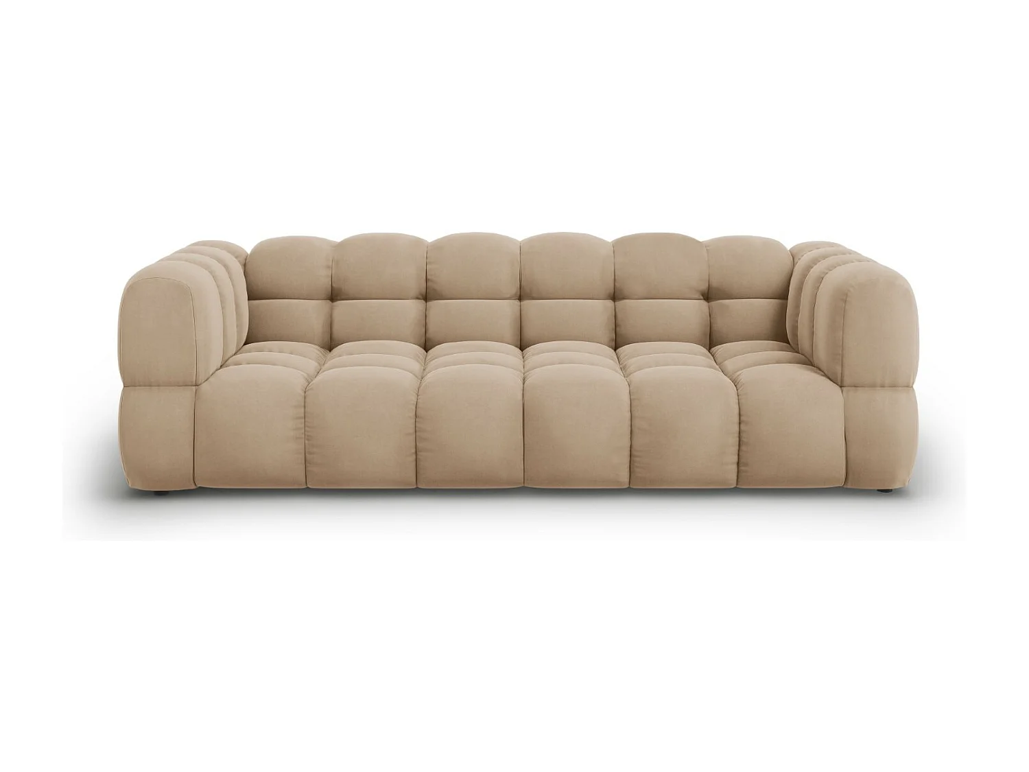 Cosmopolitan Design - Sofa modułowa, "Sky" 4 miejsca welur, piasek - 244x102x75cm 3746174 - obrazek 1