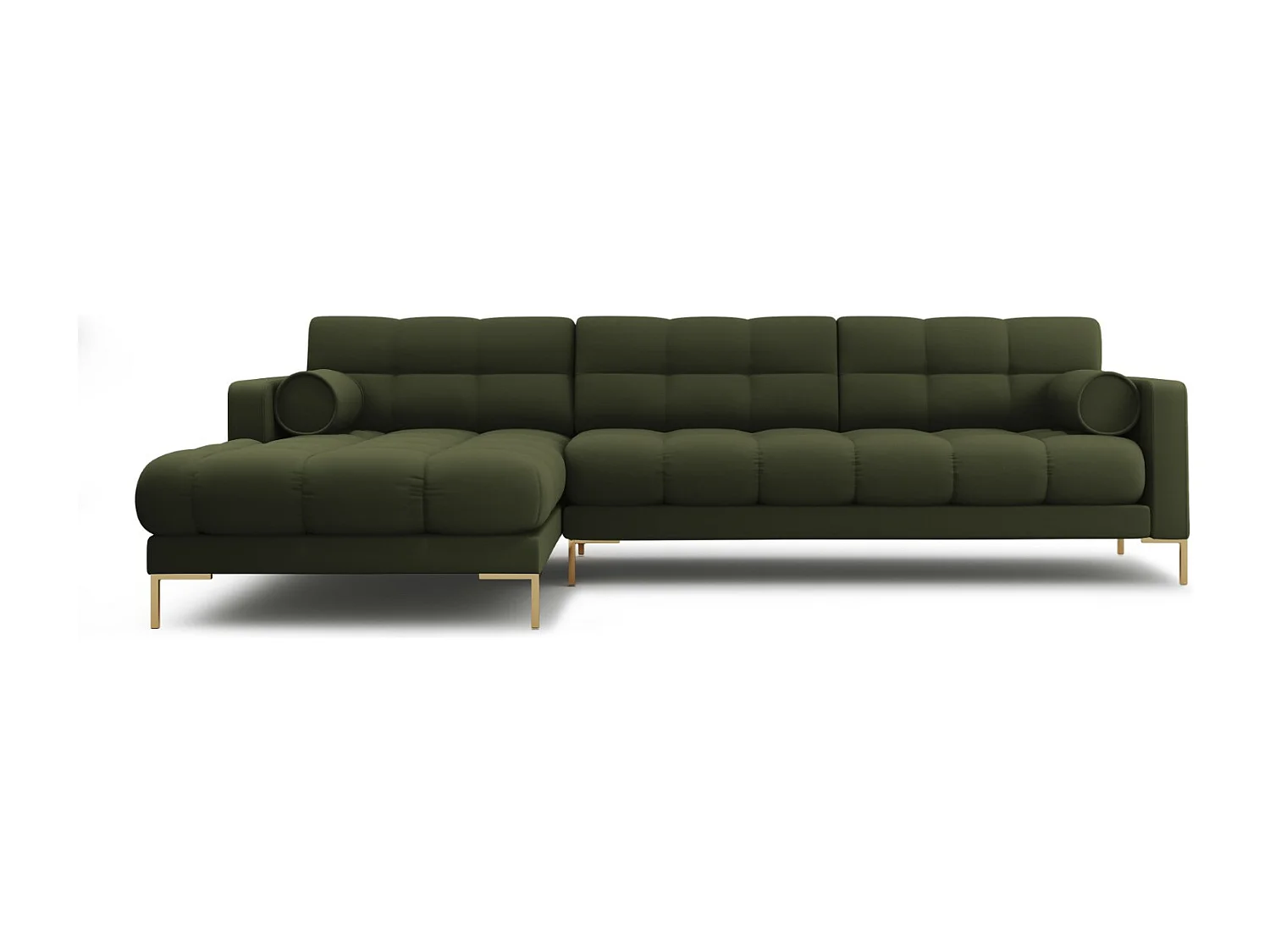 Cosmopolitan Design - Narożnik lewy, "Bali" 5 miejsc tkanina strukturalna, zielony - 293x185x75cm 3746230 - obrazek 1