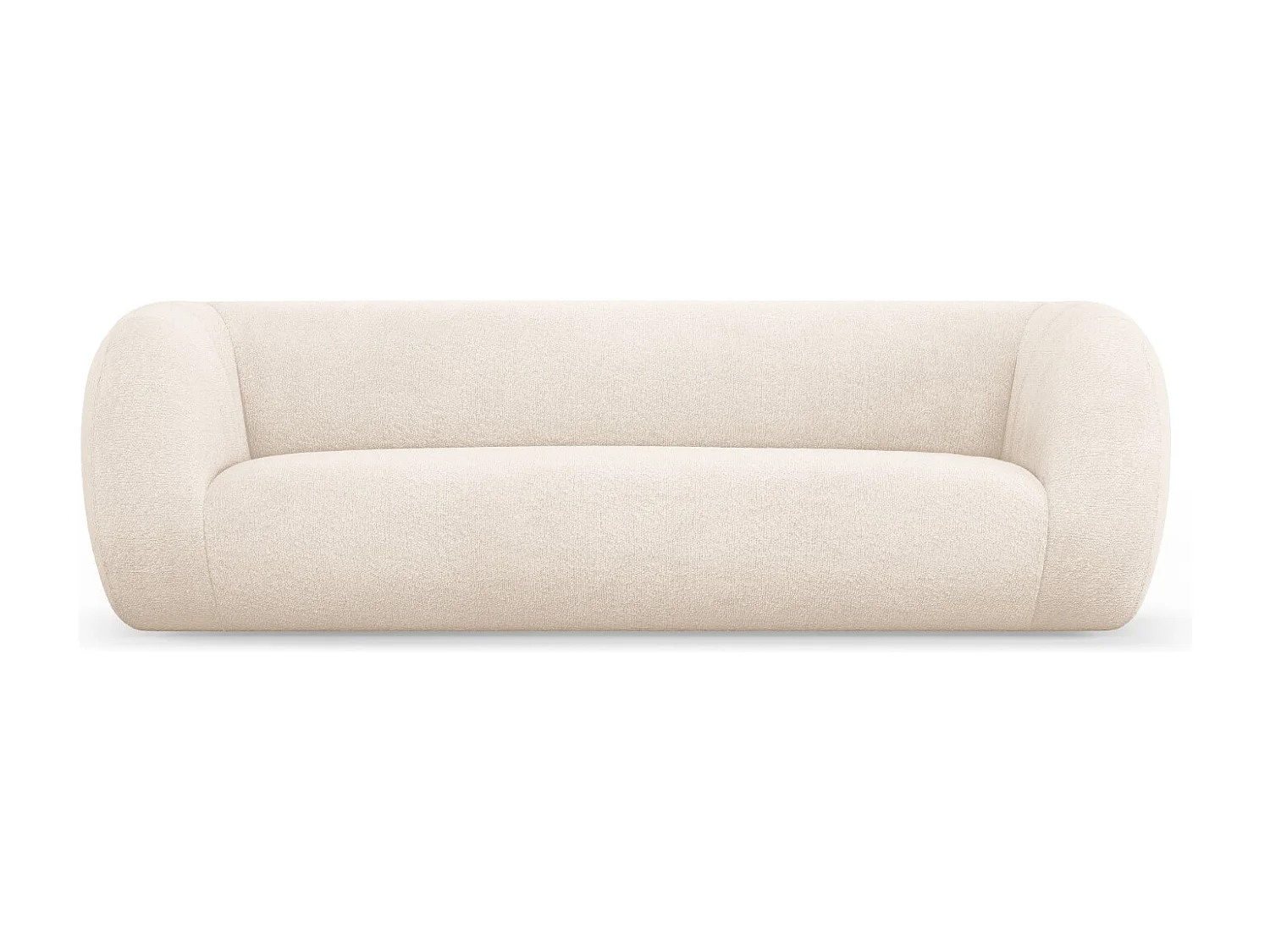 Cosmopolitan Design - Sofa, "Essen" 3 miejsca boucle, beż - 230x95x86cm 3746324 - obrazek 1