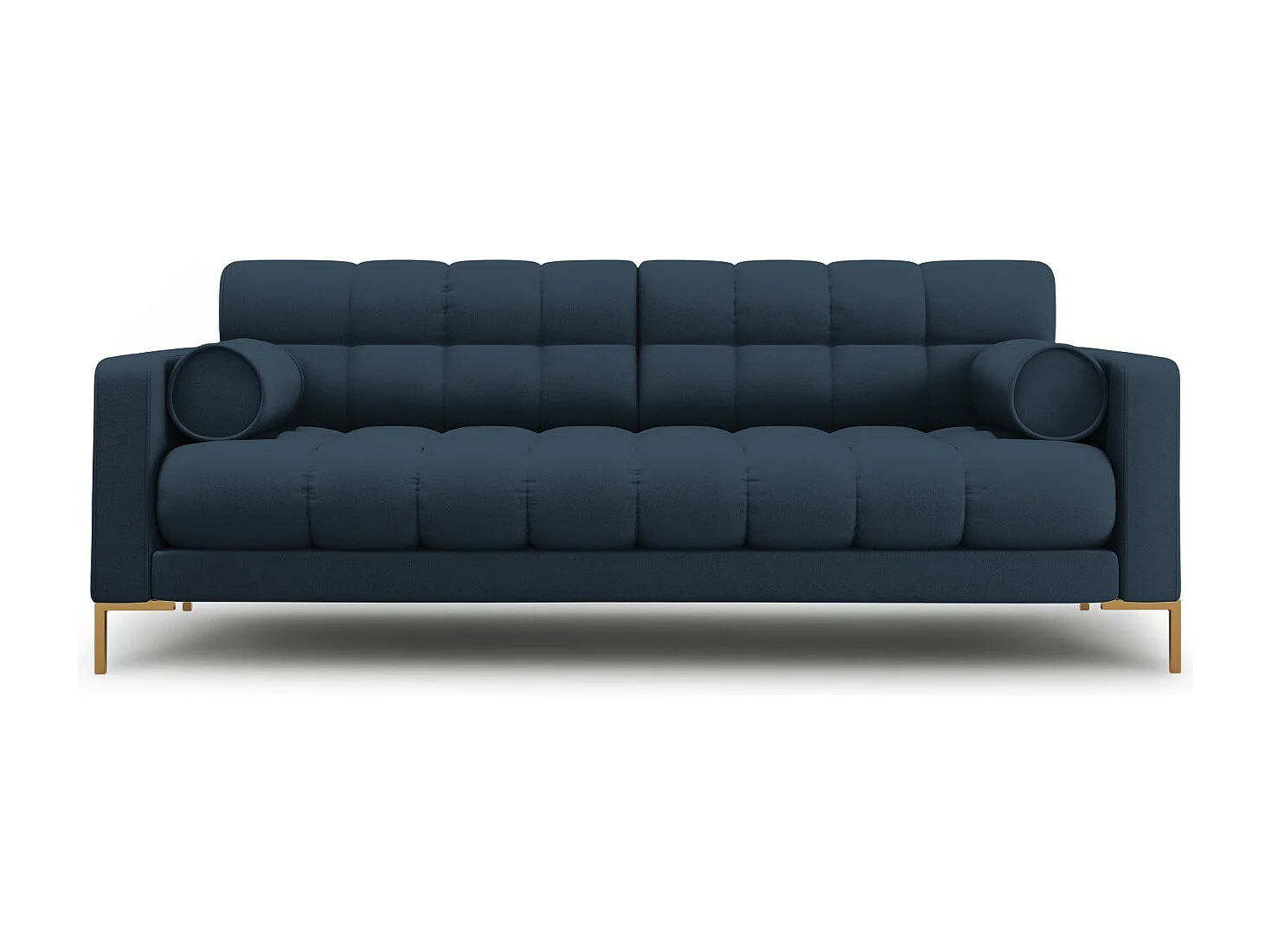 Cosmopolitan Design - Sofa, "Bali" 3 miejsca tkanina strukturalna, niebieski - 177x92x75cm 3746336 - obrazek 1