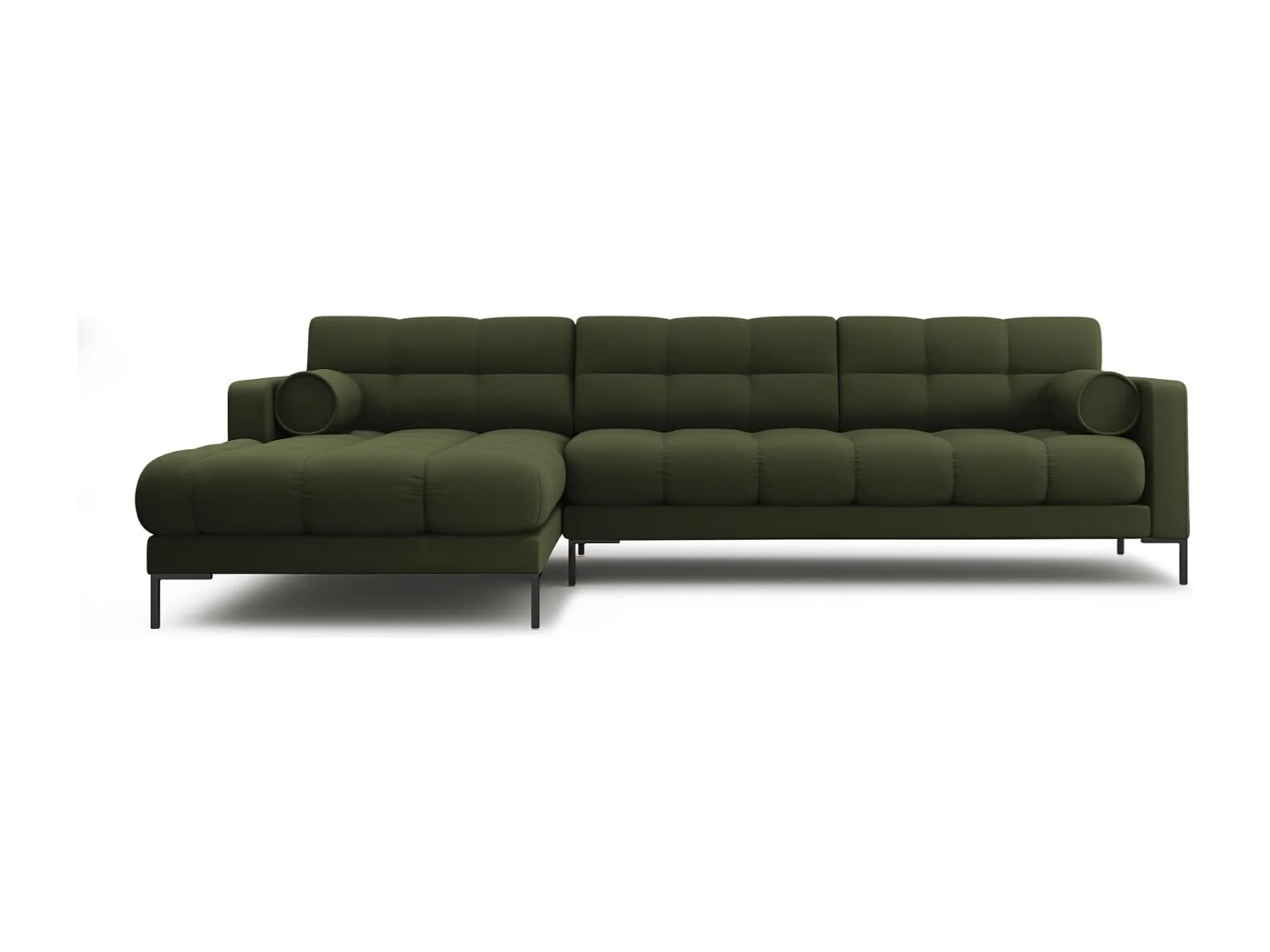 Cosmopolitan Design - Narożnik lewy, "Bali" 5 miejsc tkanina strukturalna, zielony - 293x185x75cm 3746412 - obrazek 1