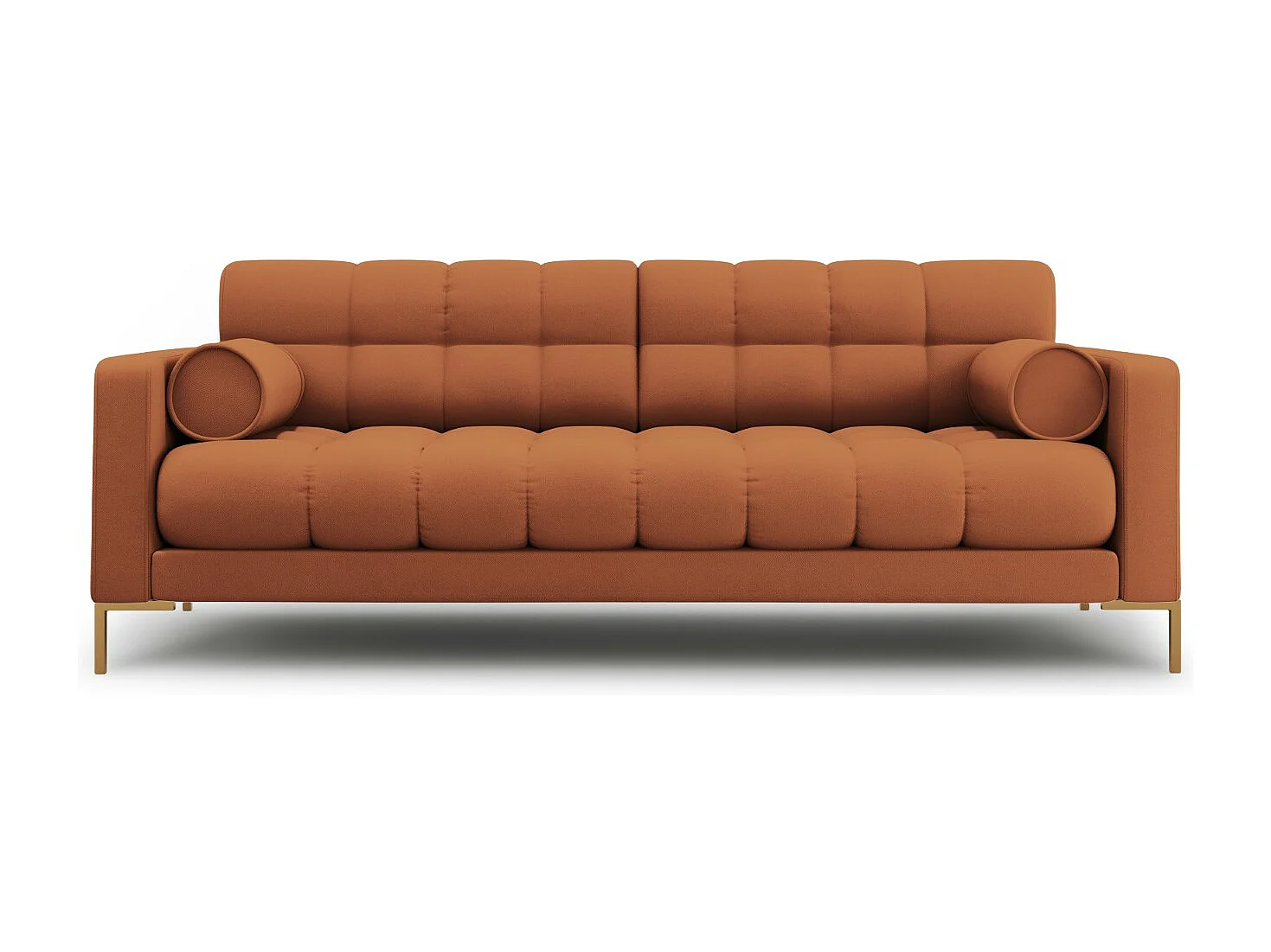 Cosmopolitan Design - Sofa, "Bali" 3 miejsca tkanina strukturalna, cegła - 177x92x75cm 3746604 - obrazek 1