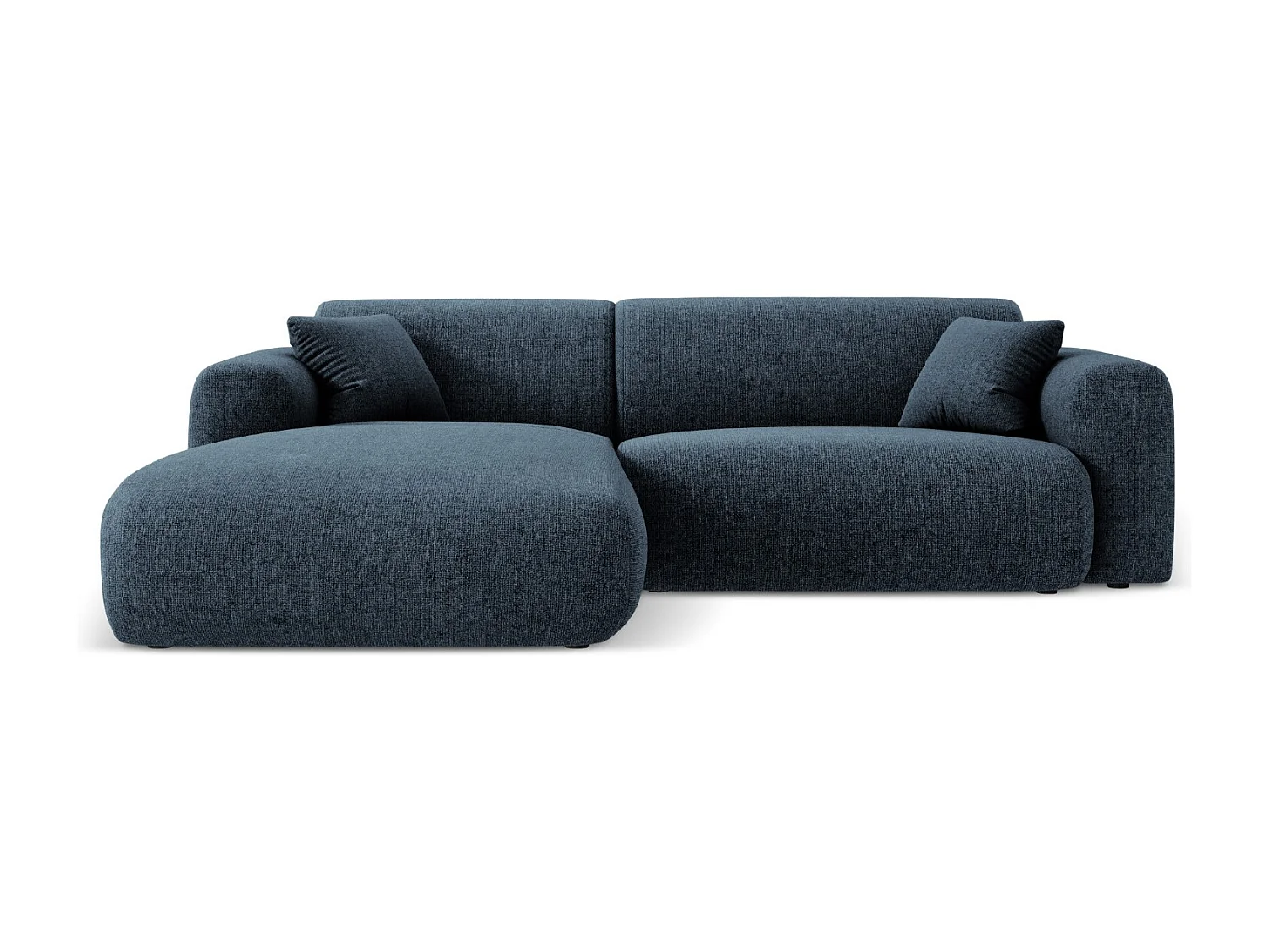 Cosmopolitan Design - Narożnik lewy, "Nolio" 4 miejsca szenil, błękit królewski - 235x170x72cm 3746633 - obrazek 1