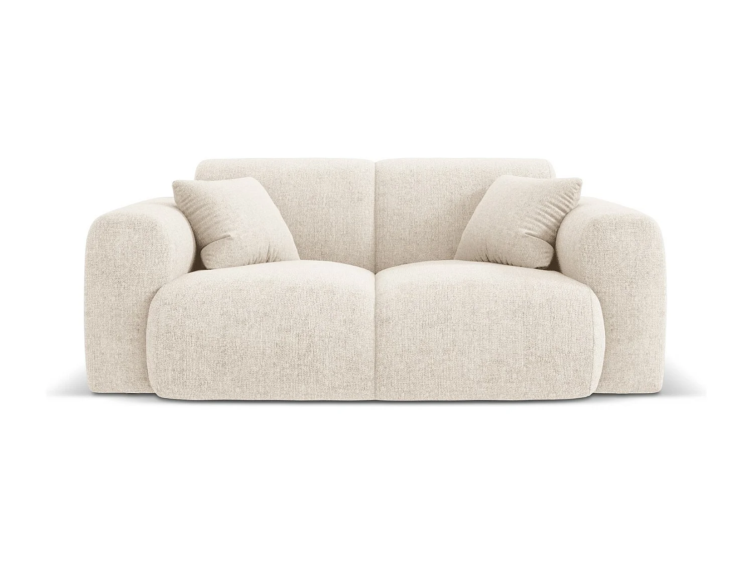 Cosmopolitan Design - Sofa, "Nolio" 2 miejsca szenil, beż jasny - 170x95x72cm 3746650 - obrazek 1
