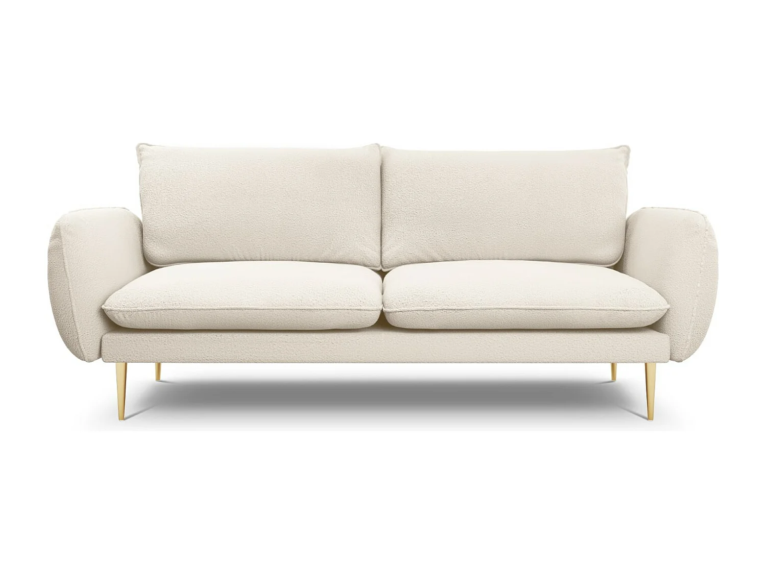 Cosmopolitan Design - Sofa, "Vienna" 3 miejsca boucle, beż - 200x92x95cm 3746694 - obrazek 1