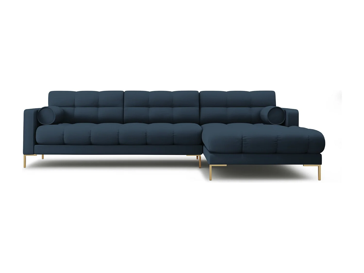 Cosmopolitan Design - Narożnik prawy, "Bali" 5 miejsc tkanina strukturalna, niebieski - 293x185x75cm 3746741 - obrazek 1