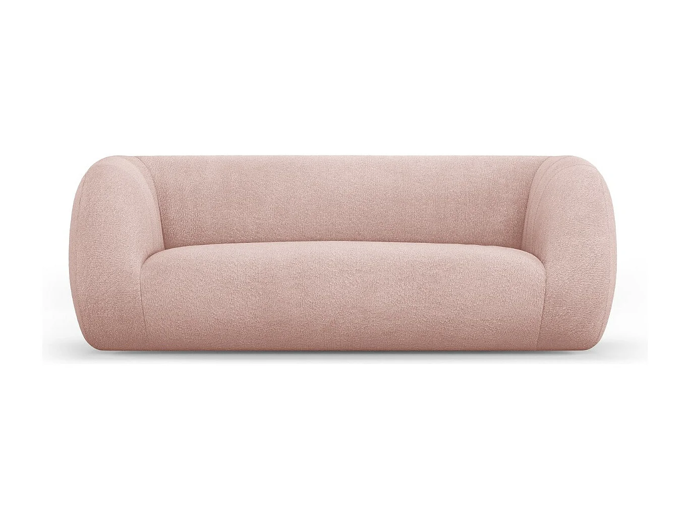 Cosmopolitan Design - Sofa, "Essen" 2 miejsca boucle, pudrowy róż - 210x95x86cm 3746838 - obrazek 1