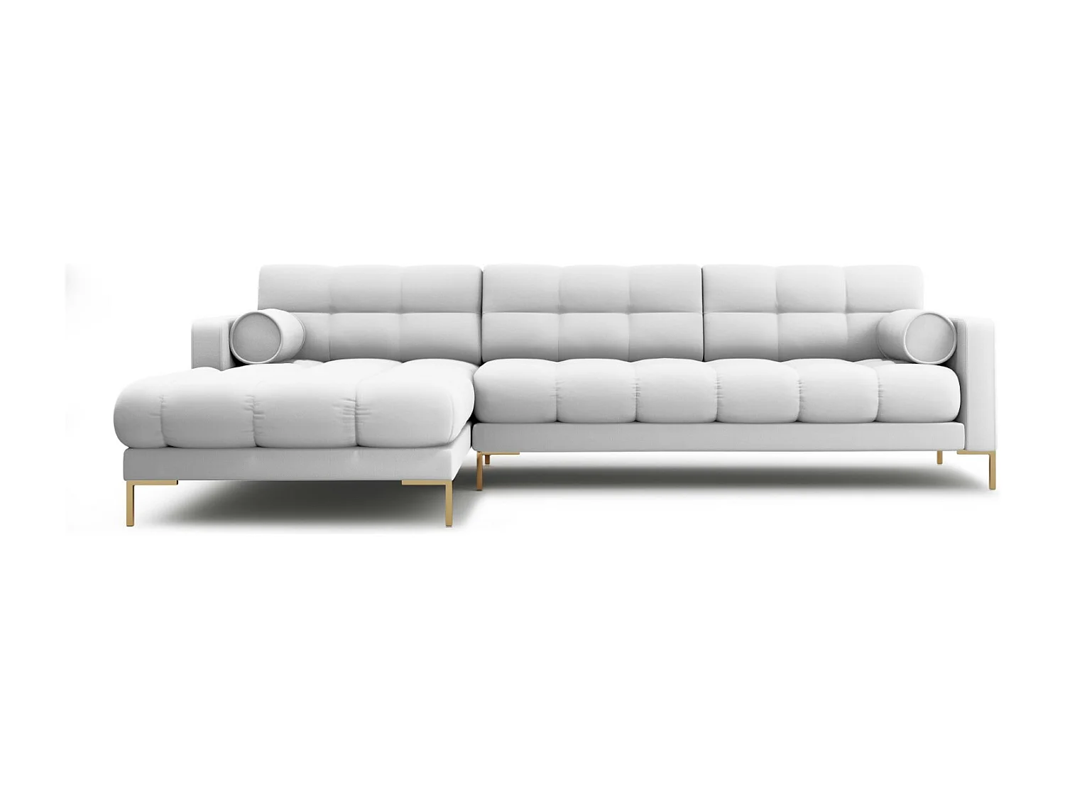 Cosmopolitan Design - Narożnik lewy, "Bali" 5 miejsc tkanina strukturalna, szary jasny - 293x185x75cm 3746853 - obrazek 1