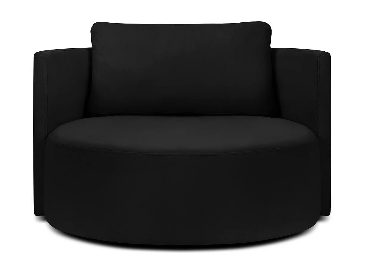 CXL by Christian Lacroix - Fotel obrotowy, "Adam" welur, czarny - 92x92x75cm 3746883 - obrazek 1