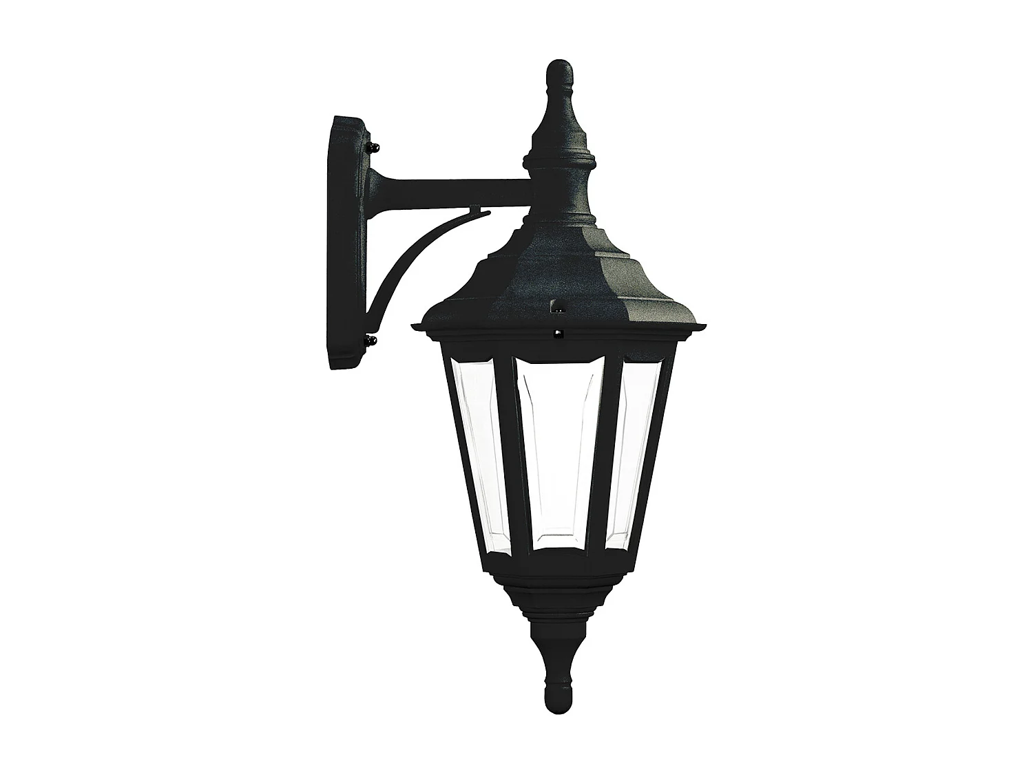 Kinkiet CLIC CLAC 6 w stylu klasycznym - wys. 46 cm x szer. 23 cm - E27 42W - poliamid - ip44 - czarny 3748054 - obrazek 1