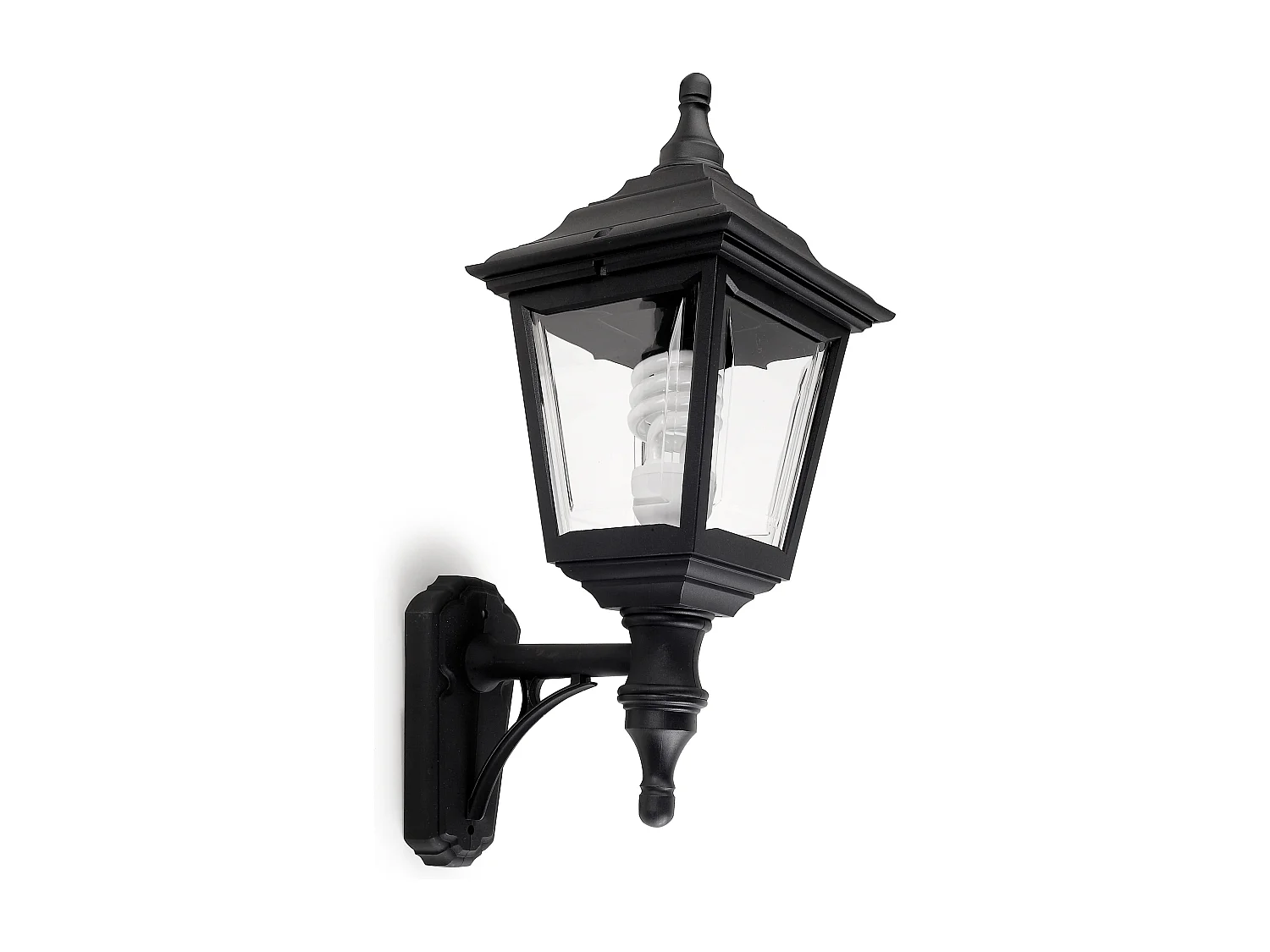 Kinkiet CLIC CLAC 4 styl klasyczny - wys. 45 cm x szer. 32 cm - E27 42W - poliamid - ip44 - czarny 3748067 - obrazek 1