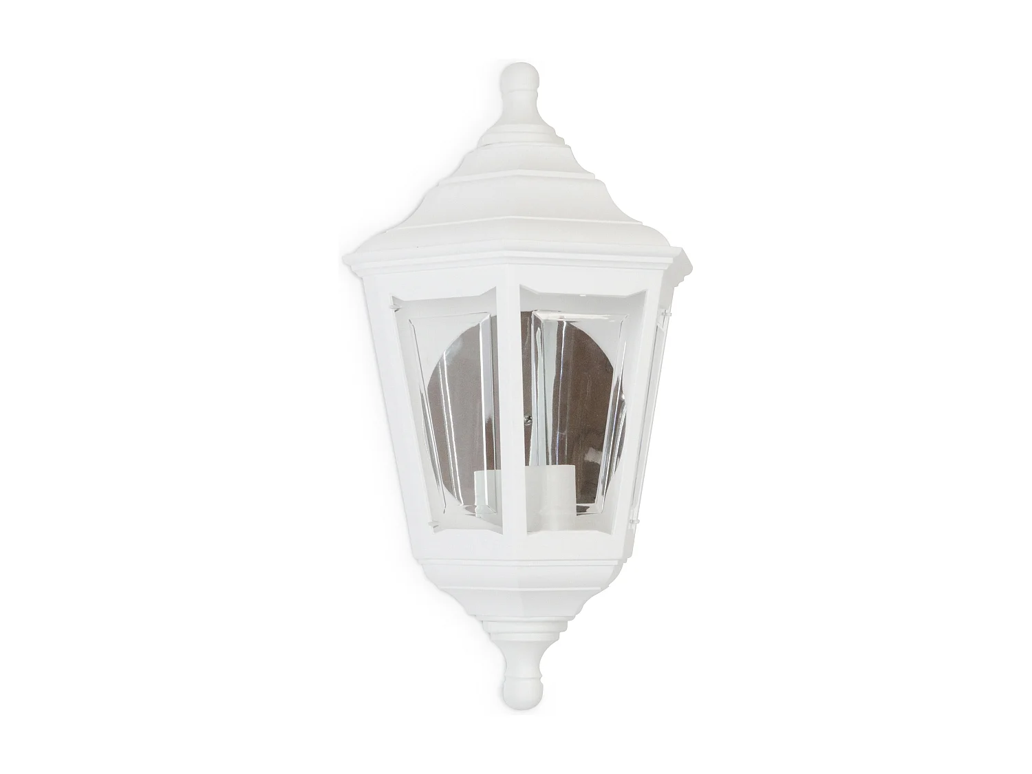 Kinkiet CLIC CLAC 6 w stylu klasycznym - wys. 44 cm x szer. 25 cm - E27 42W - poliamid - ip44 - bia?y 3748103 - obrazek 1