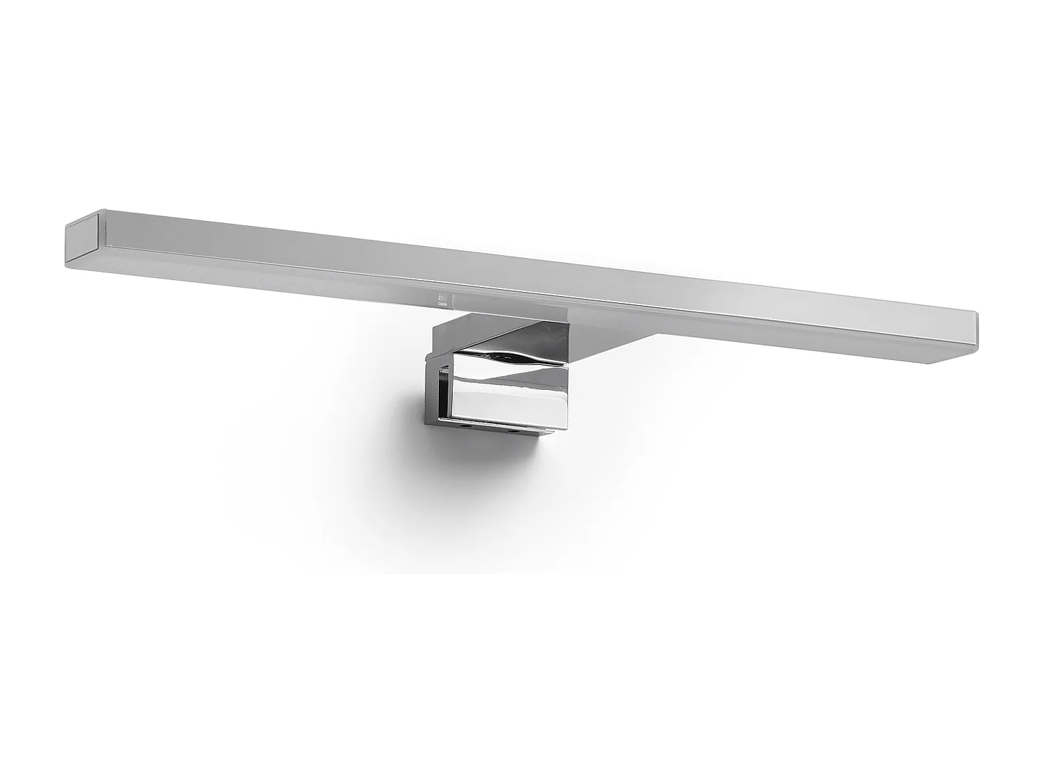 BLIZZARD nowoczesny i uniwersalny kinkiet ?azienkowy – d?. 28 cm – LED SMD AC 6W – 475 lm i 4000K – poliw?glan – 110° stopni – IP44 – chrom 3767568