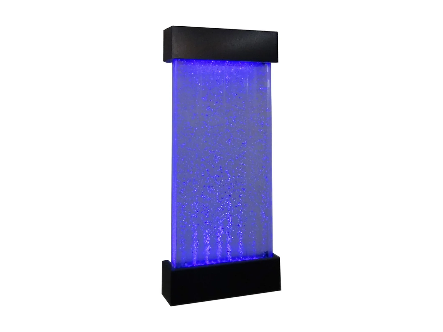 Wolnostojąca bąbelkowa ściana wodna CECILY – Diody LED zmieniające kolory – Wys. 122 cm 3781717