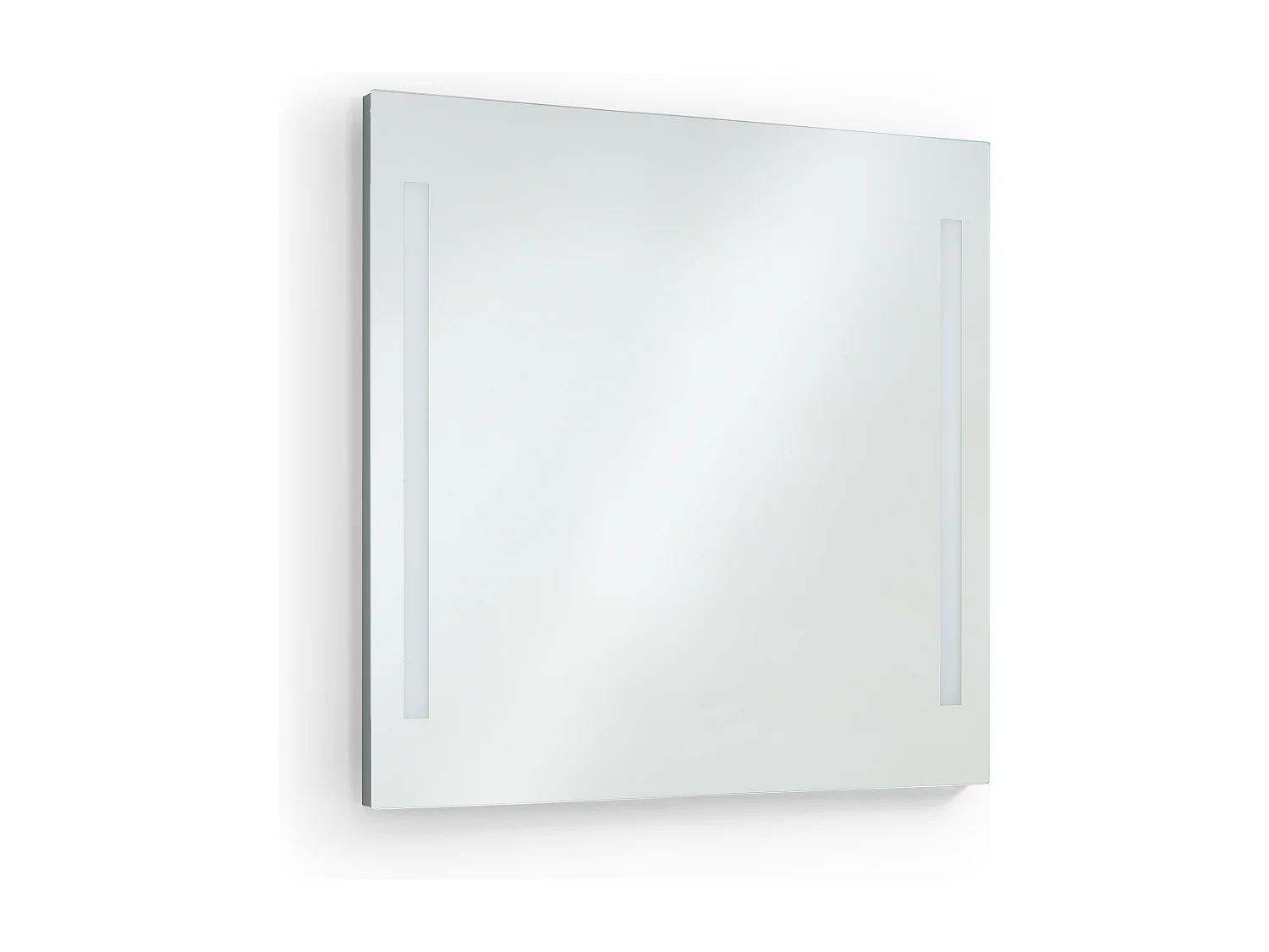Kinkiet ?azienkowy AFRODITA, nowoczesny i uniwersalny styl - d?. 80 cm - 2x 10W LED SMD - 600 lm i 4K - 180° stopni - IP44 - aluminium i szk?o - chrom 3767561 - obrazek 1