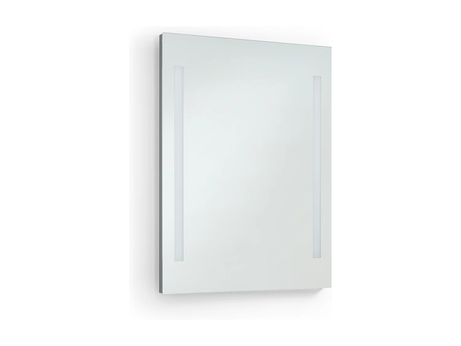 Kinkiet ?azienkowy AFRODITA, nowoczesny i uniwersalny styl - d?. 60 cm - 2x 10W LED SMD - 600 lm i 4K - 180° stopni - IP44 - aluminium i szk?o - chrom 3767553 - obrazek 1