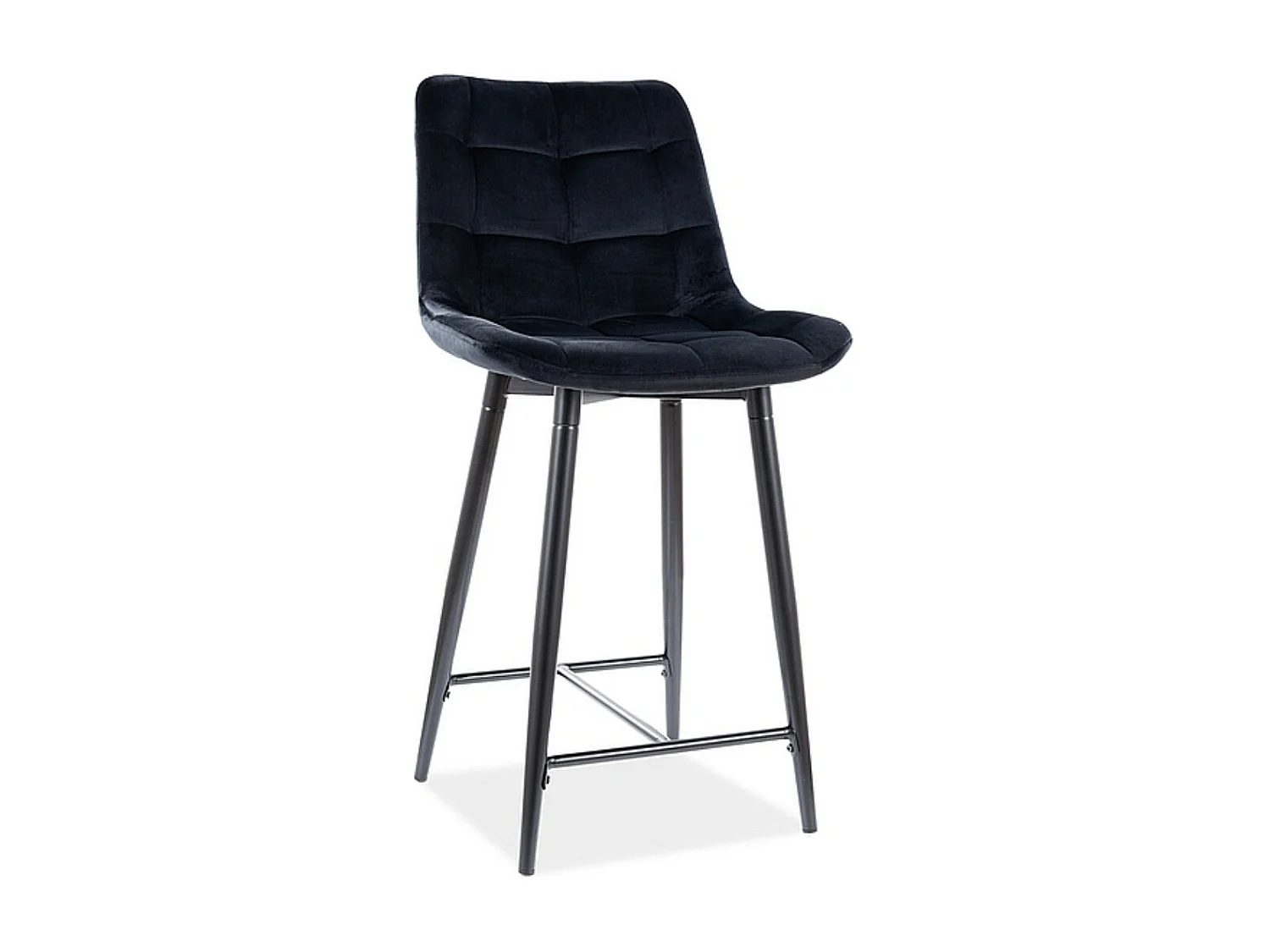 Hoker niski CHIC H-2 VELVET czarny kuchenny 2336981