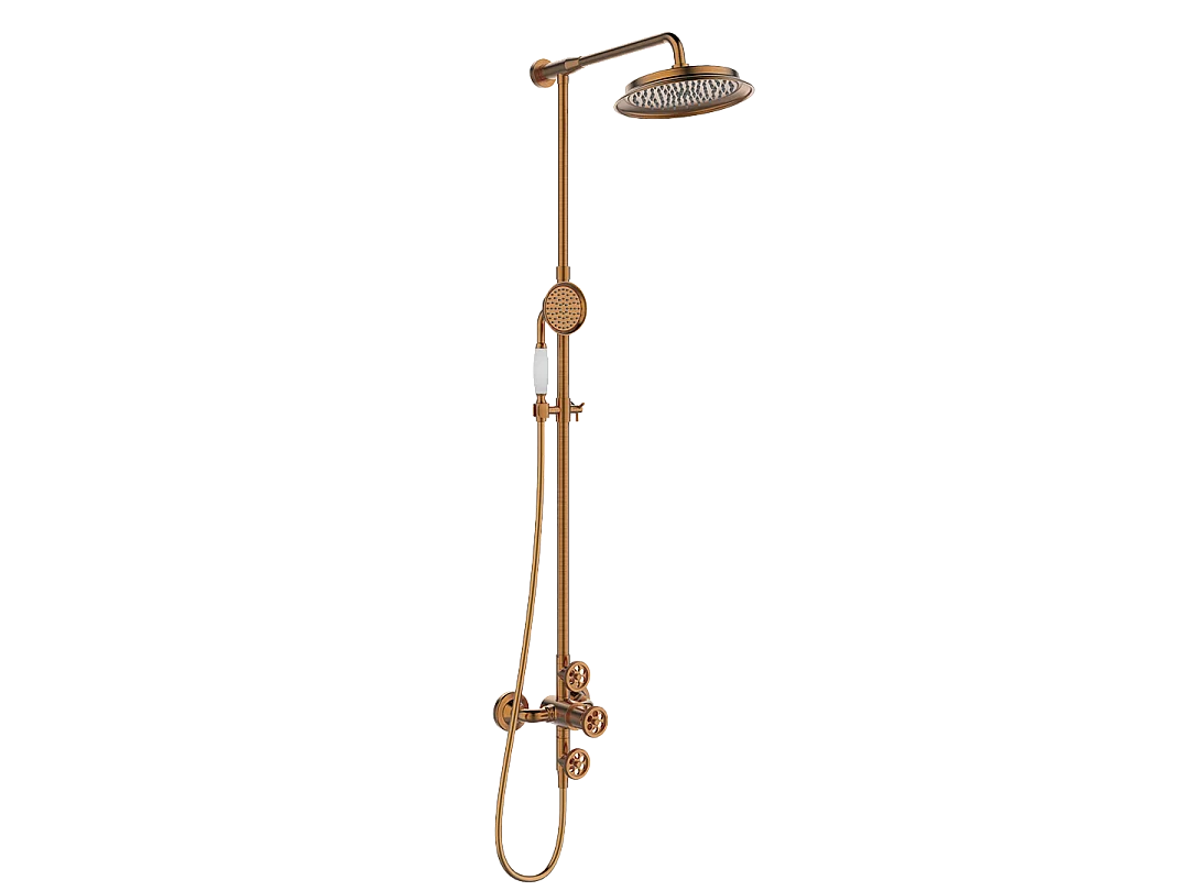 Indus kolumna prysznicowa termostatyczna z szczotkowanego miedzi - Essebagno 3895988 - obrazek 1