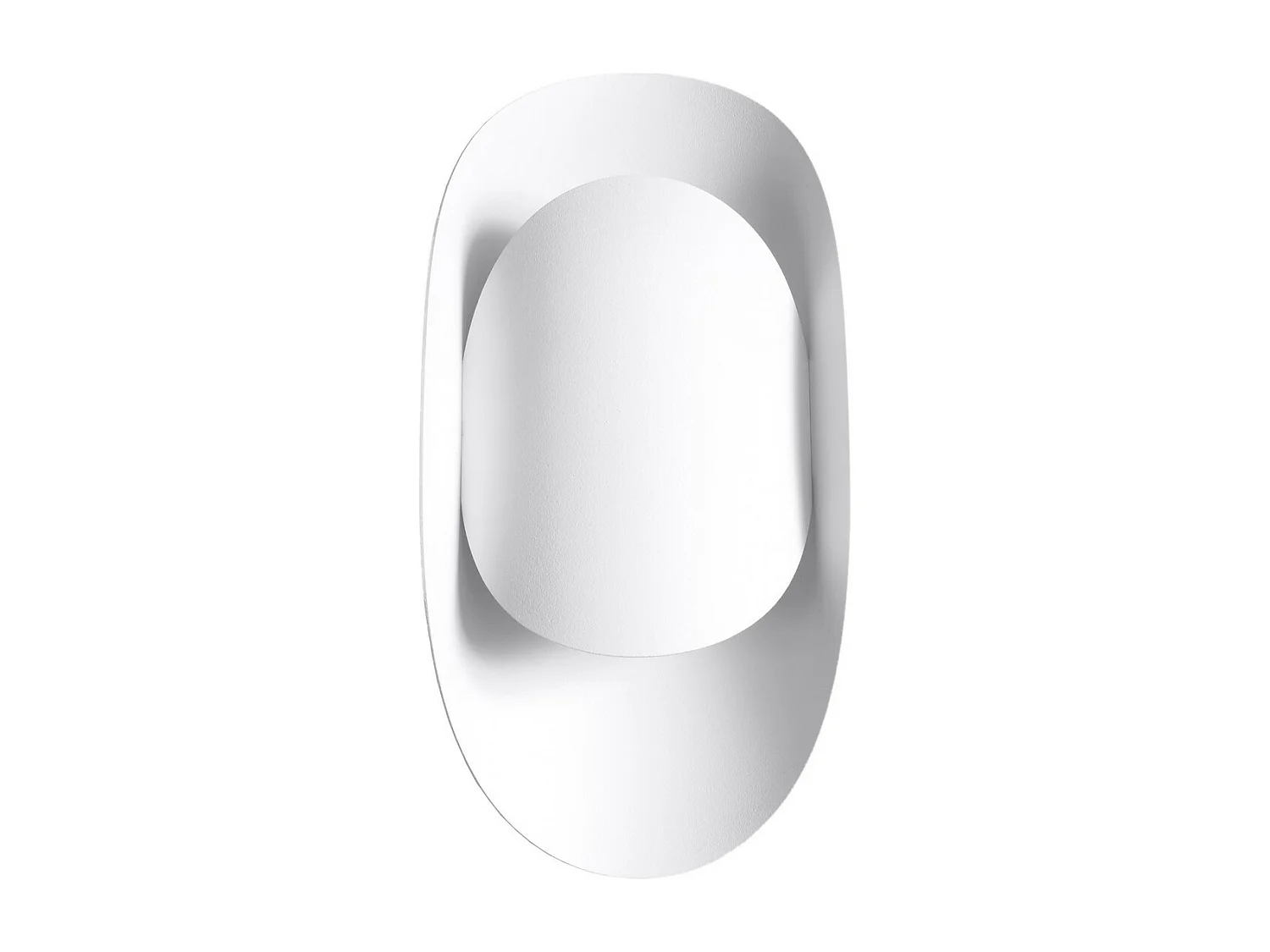 Kinkiet nowoczesny TEAR, stal - 1 źródło - L.13 x H.30 cm - biały 1357999 - obrazek 1