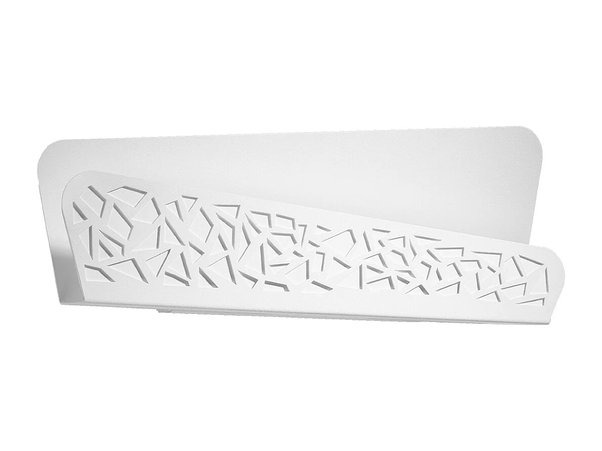 Kinkiet nowoczesny ALIZA, stal/PVC - 2 źródło - L.40 x H.15 cm - biały 1358045 - obrazek 1