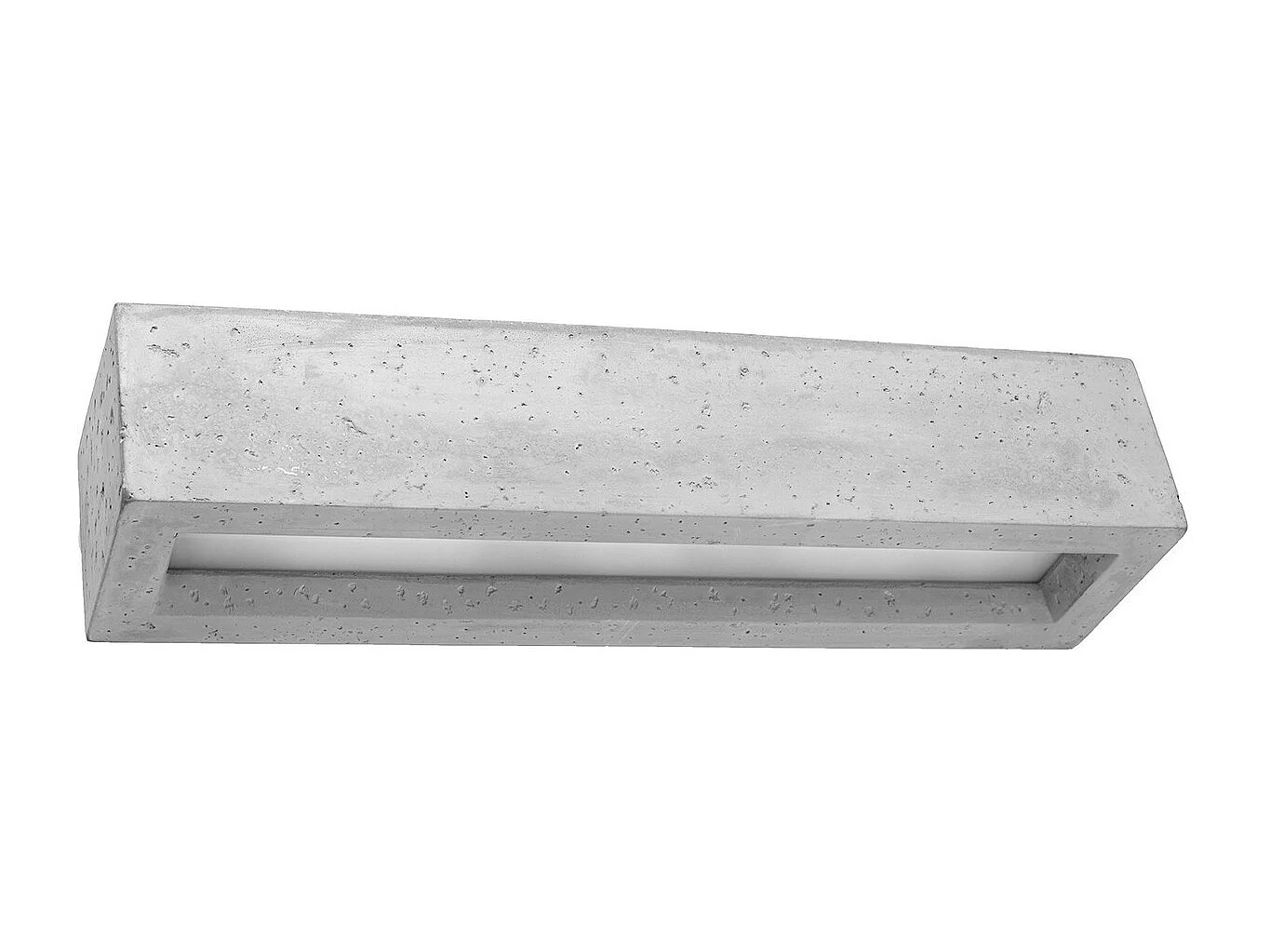 Kinkiet nowoczesny VEGA, beton/szkło - 2 źródło - L.50 x H.10 cm - szary 1358225 - obrazek 1
