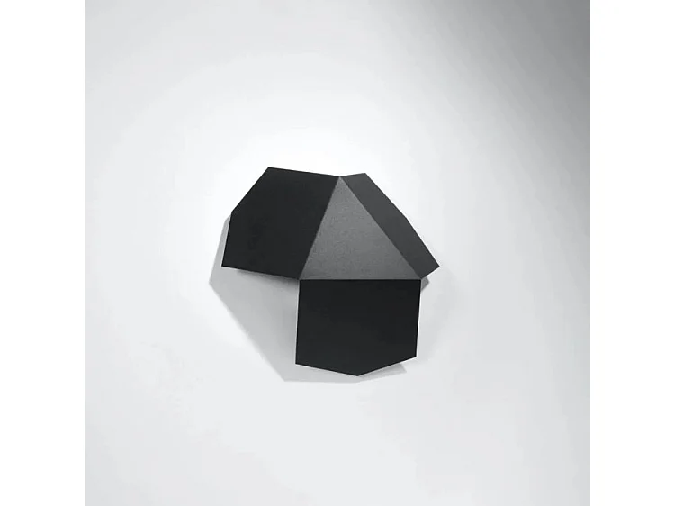 Kinkiet nowoczesny TRE, stal - 2 źródło - L.30 x H.8 cm - czarny 1358001 - obrazek 1