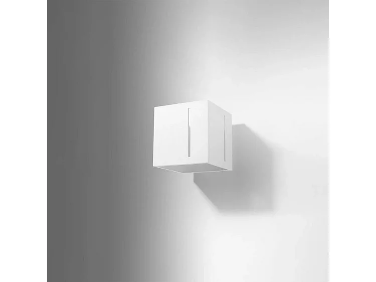 Kinkiet nowoczesny PIXAR, aluminium - 1 źródło - L.10 x H.10 cm - biały 1358027 - obrazek 1