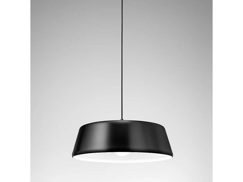 Blanca – Czarna lampa wisząca 1XE27 max 1X60W IP20 – Lampa sufitowa o nowoczesnym wzornictwie z aluminium – Gniazdo E27 4104998