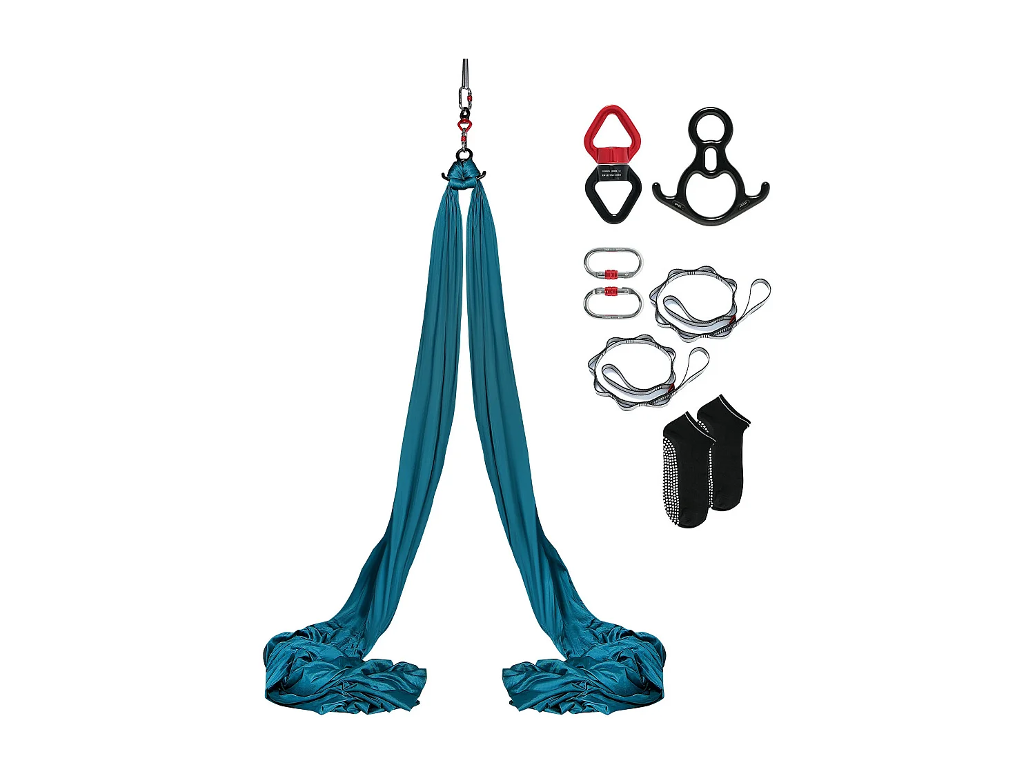 Hammock Yoga SucceBuy 8,7 m, Hammock Trapéz do Inwersji, z Siateczki Lotniczej, Zielony 4190513