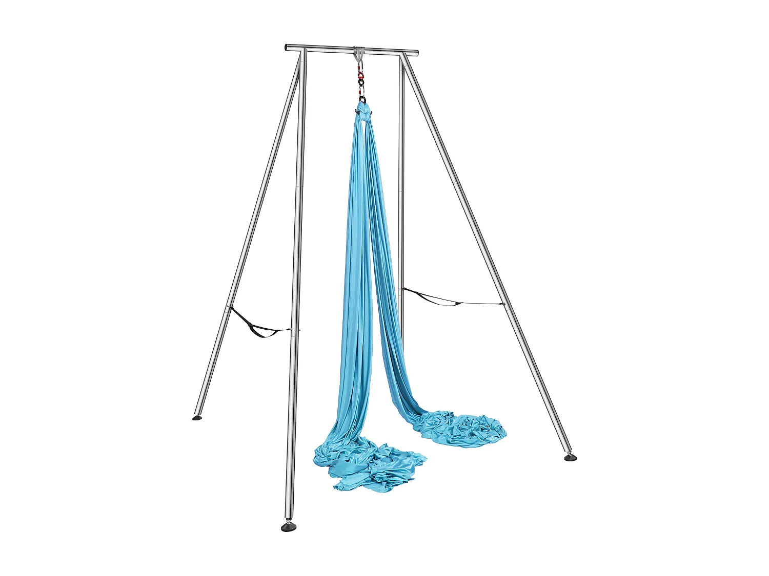 Hammock do Jogi SucceBuy, Rama i Hammock do Jogi Powietrznej, ładunek de 250 kg, Zestaw Hammocka Powietrznego, do Jogi Wewnętrznej i Zewnętrznej, Błękitny 4190512