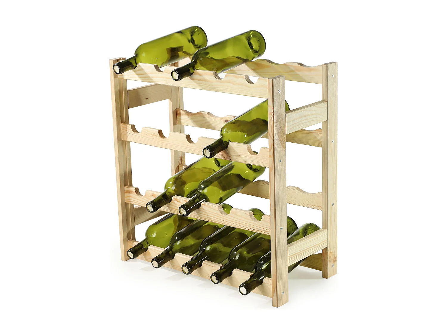 KADAX Drewniany regał na wino Carpi 54 x 25 cm 4201280