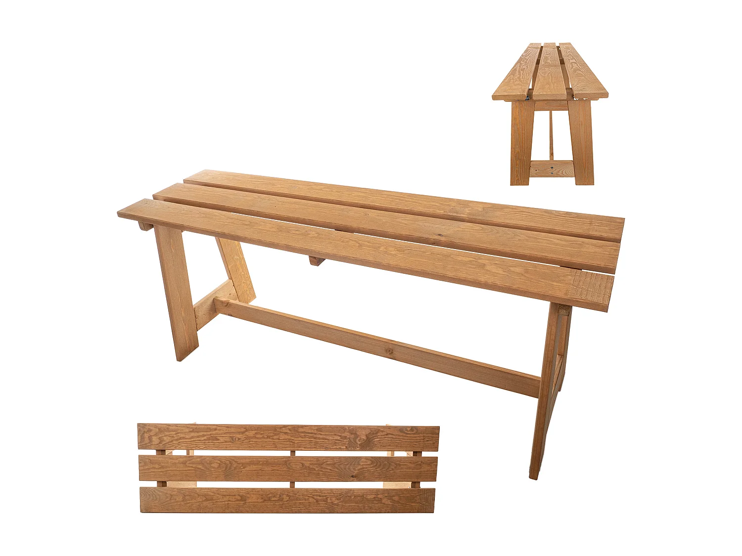 KADAX Ławka prosta Motte 119 x 35 cm złoty dąb 4201348 - obrazek 1