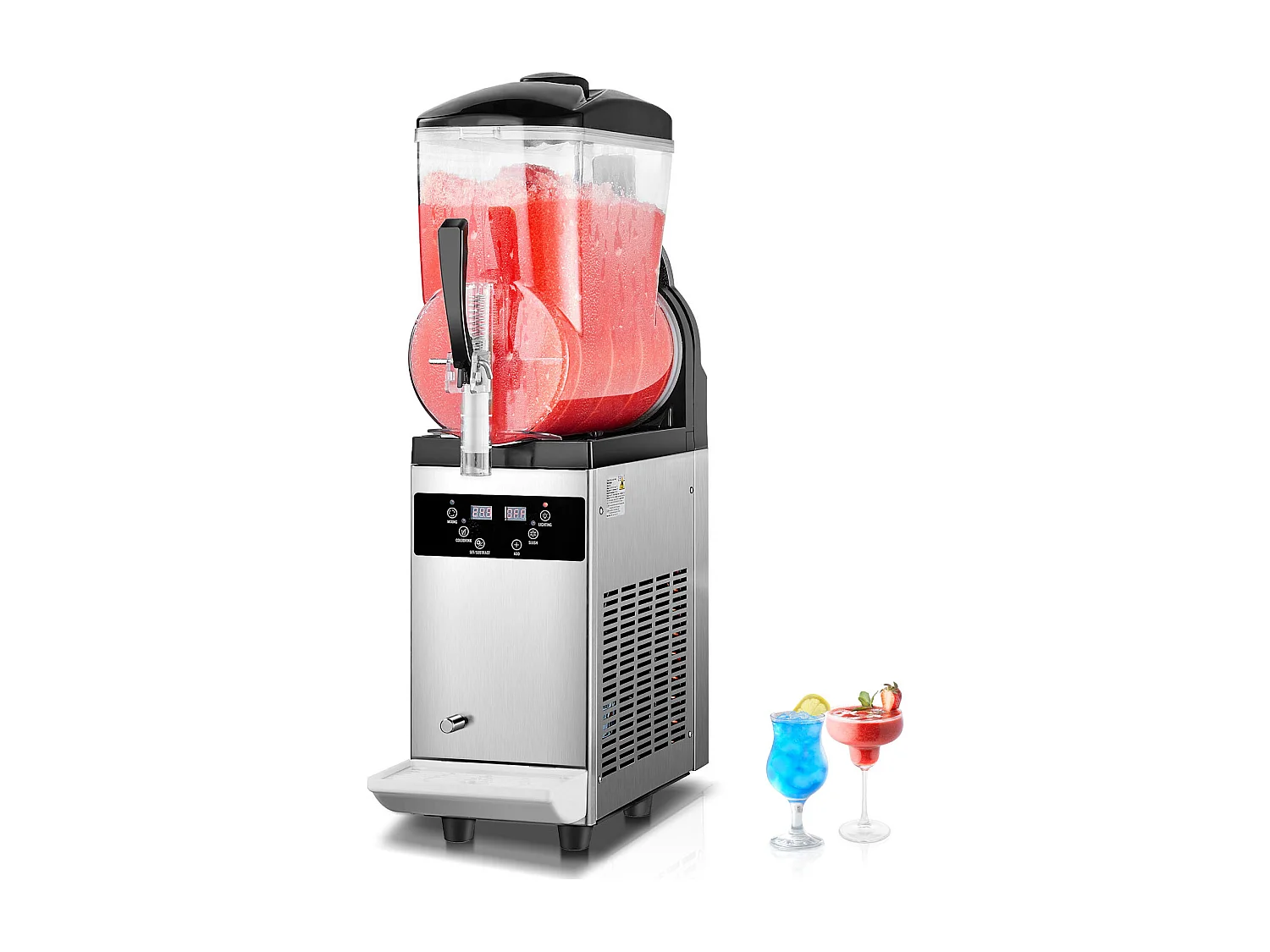 Maszyna do Granitu Komercyjna SucceBuy, 12 L, Maszyna do Smoothie Margarita, Maszyna do Napojów Zimnych z Jednym Zbiornikiem z Stali Nieżelaznej 4201560 - obrazek 1