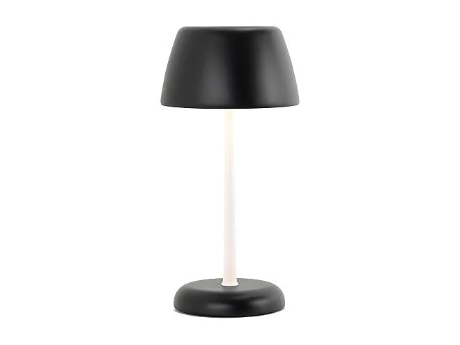 Inteligentna lampa Trilli Wi-Fi w kolorze szafranowym - akumulatorowa dioda LED, dotyk, aplikacja Wi-Fi, czarno-biała, zdobiona ceramika 4251953 - obrazek 1