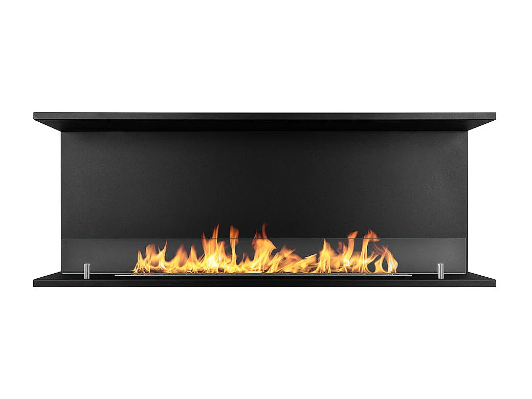 Kominek bioetanolowy do zabudowy TREVI 120, 3-stronny, 3-stronny, 120×50 cm 3578839