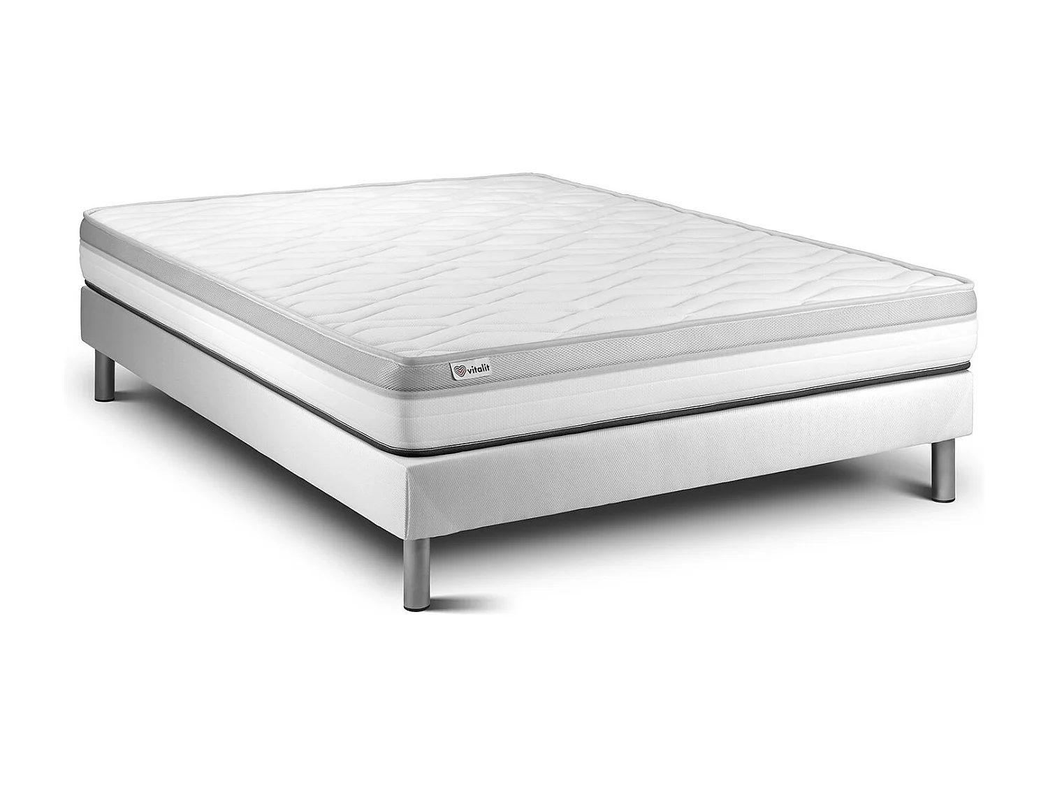lózka z materacem VITAL RELAX 150 x 190 cm Rama lózka Bialy 4255018 - obrazek 1